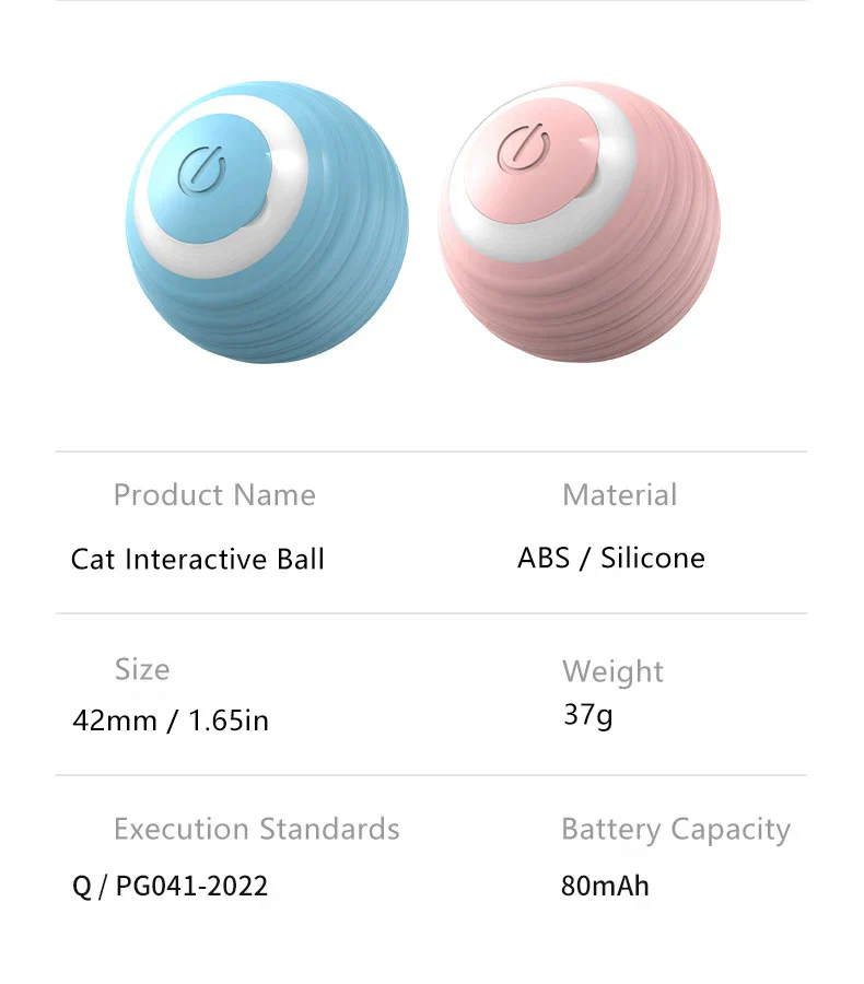 Smart Cat Toy Ball: Auto-Rolling for Active Play - Image 23