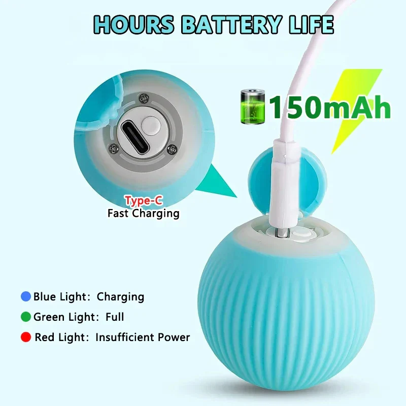 Smart Cat Toy Ball: Auto-Rolling for Active Play - Image 7