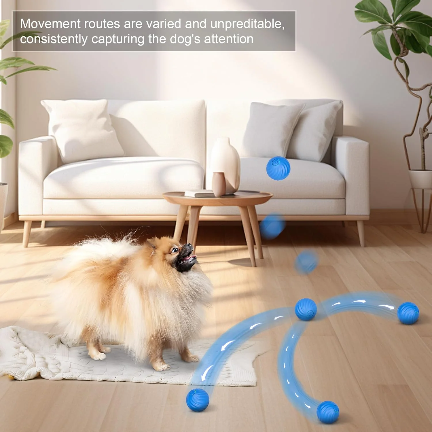 Smart Interactive Dog Toy Ball, Active Rolling Wicked Ball with Automatic Bouncing and Rotating for Puppy/Small Dogs Durable, Chewable, USB Recharger and Fun Gift Toy to Dog 2.2inch - Image 6