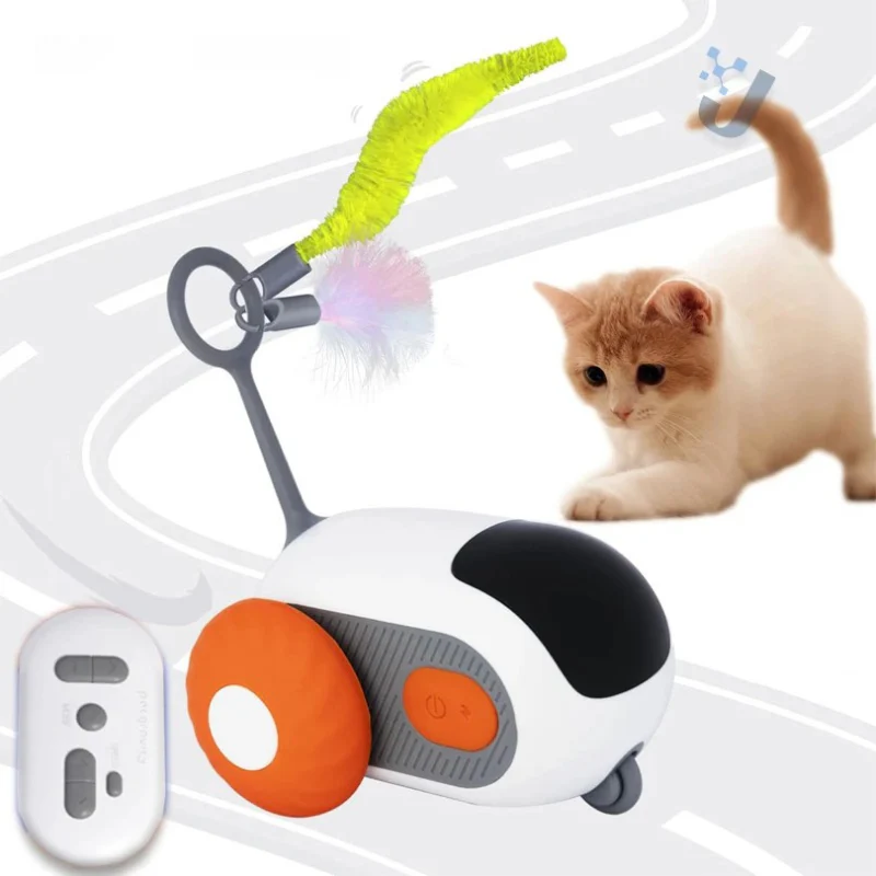 Smart Interactive Pet Car Toy – Remote Moving Toy for Cats & Dogs - Image 2