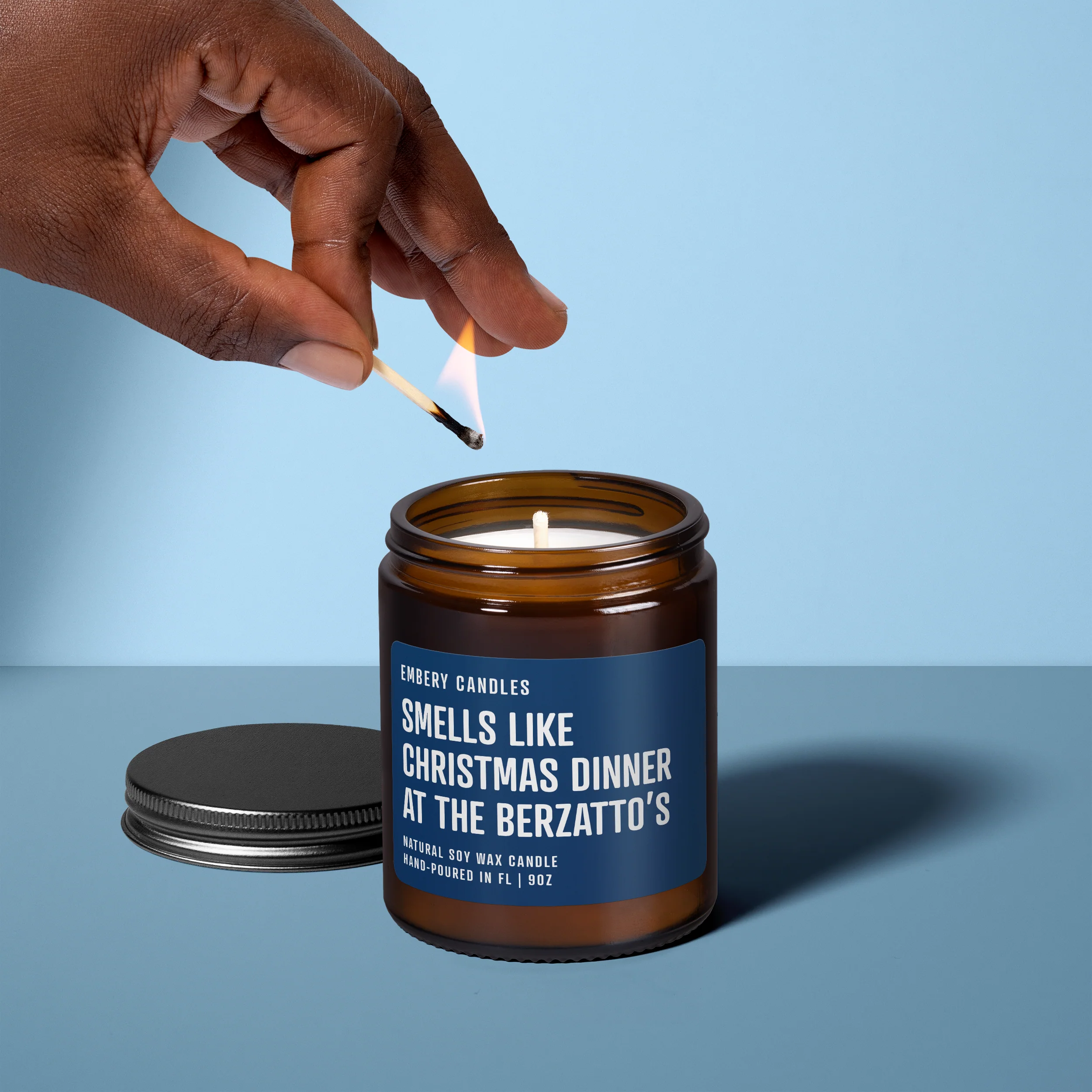 Smells Like Christmas Dinner at the Berzatto's | Soy Wax Scented Candle - Image 2