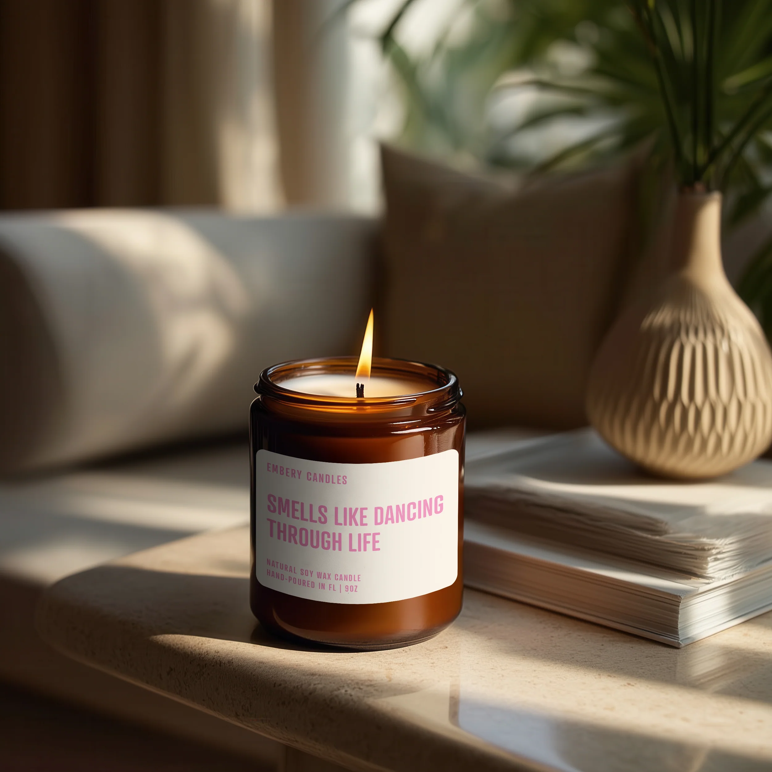 Smells Like Dancing Through Life | Soy Wax Scented Candle - Image 3