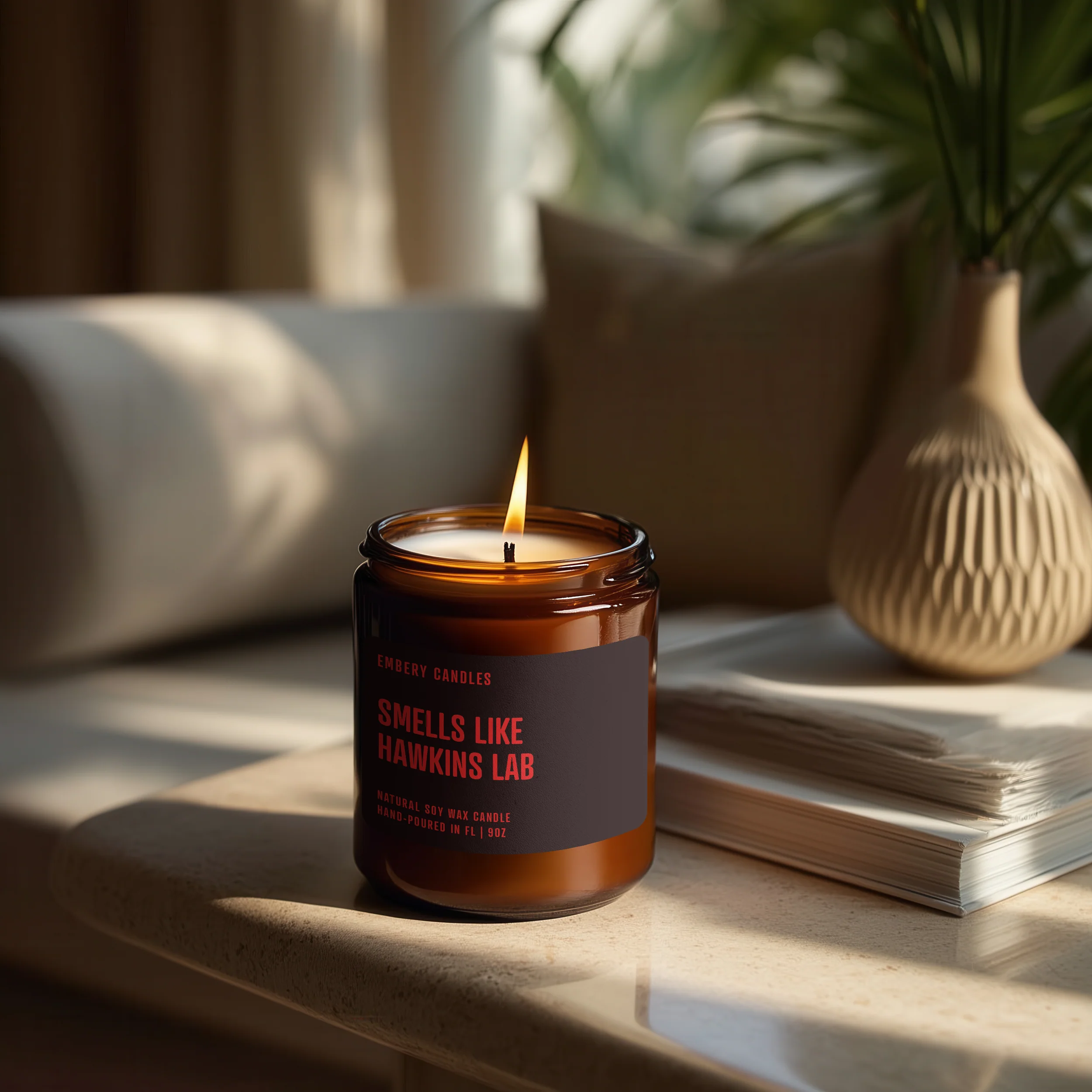 Smells Like Hawkins Lab | Soy Wax Scented Candle - Image 3