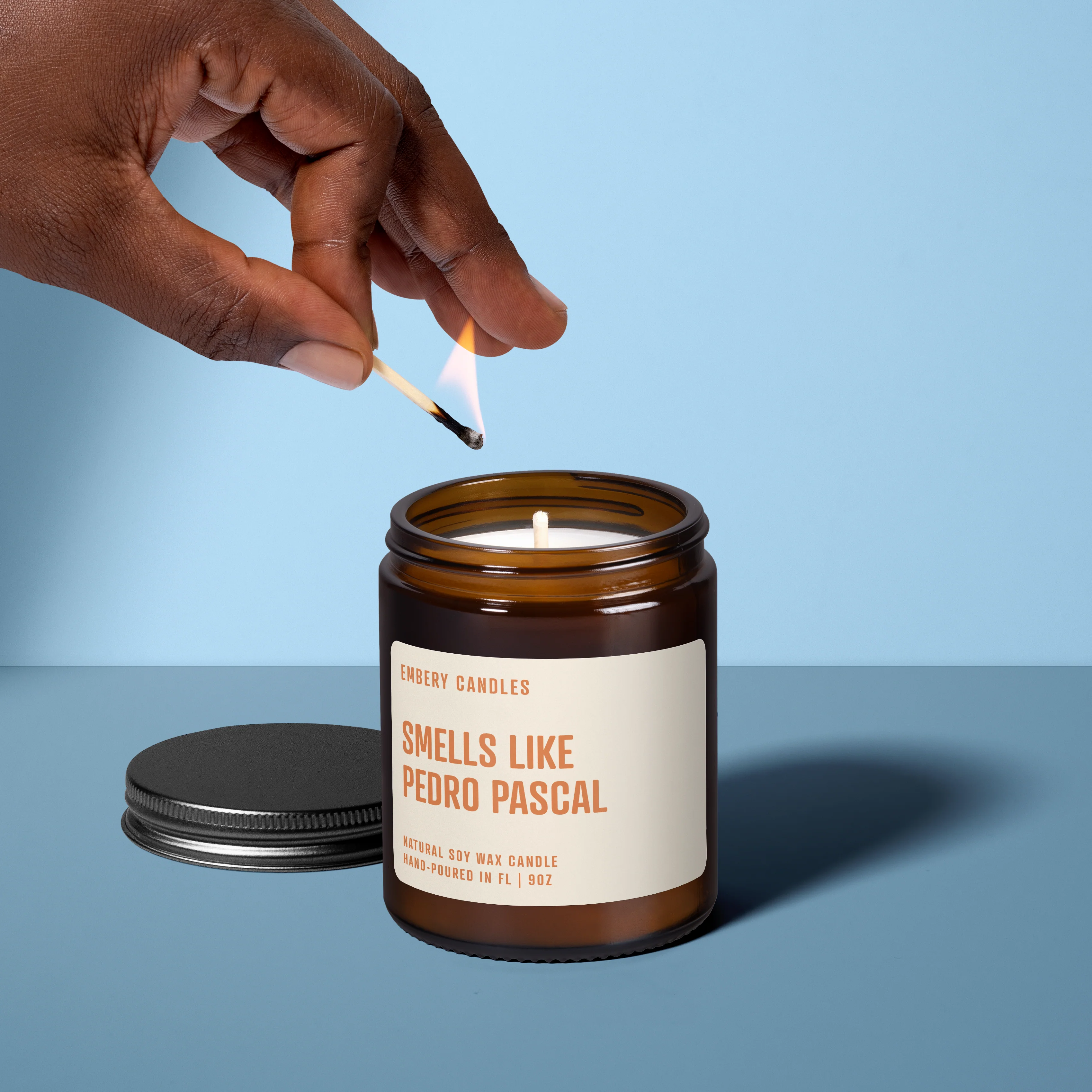 Smells Like Pedro Pascal | Soy Wax Scented Candle - Image 2