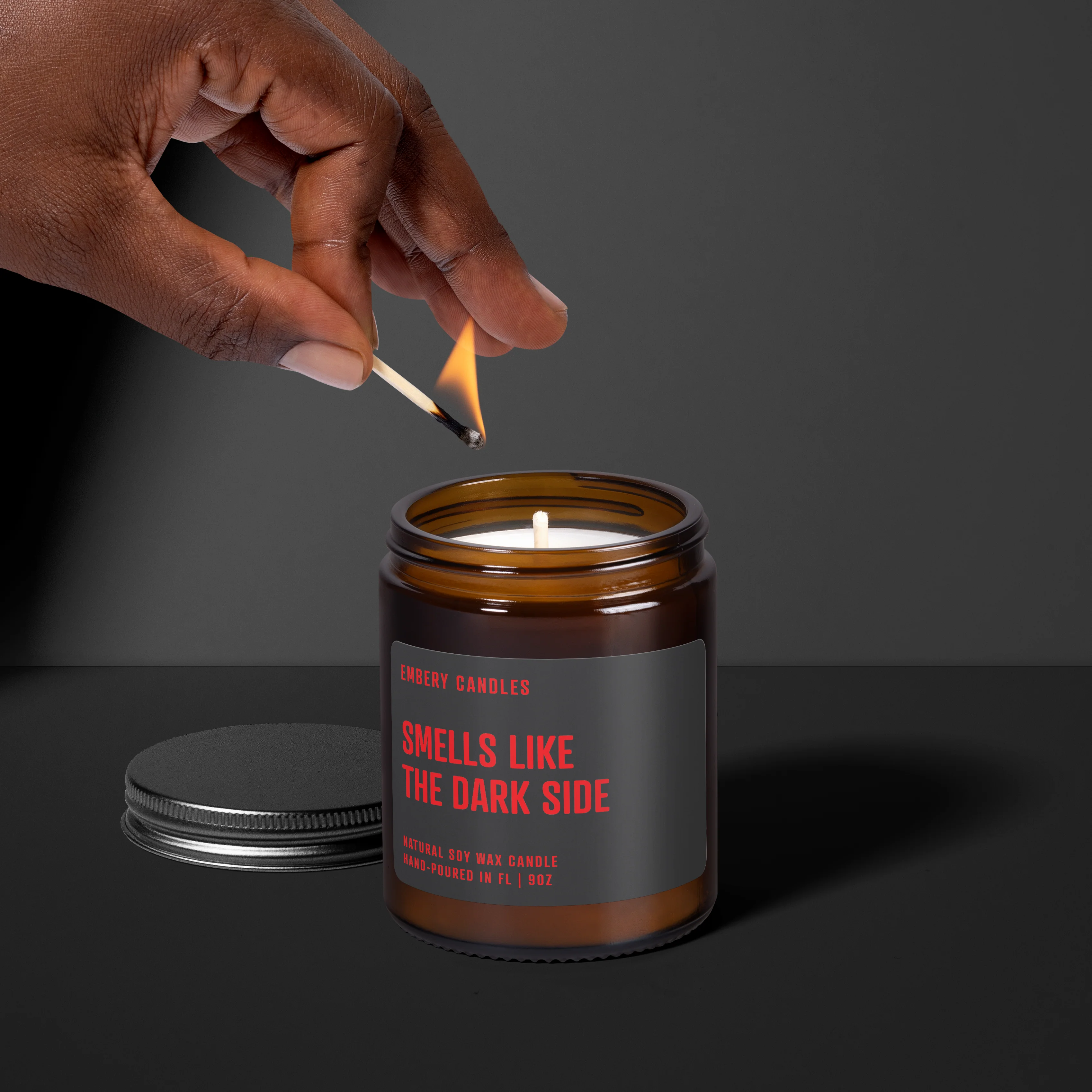 Smells Like the Dark Side | Soy Wax Scented Candle - Image 2