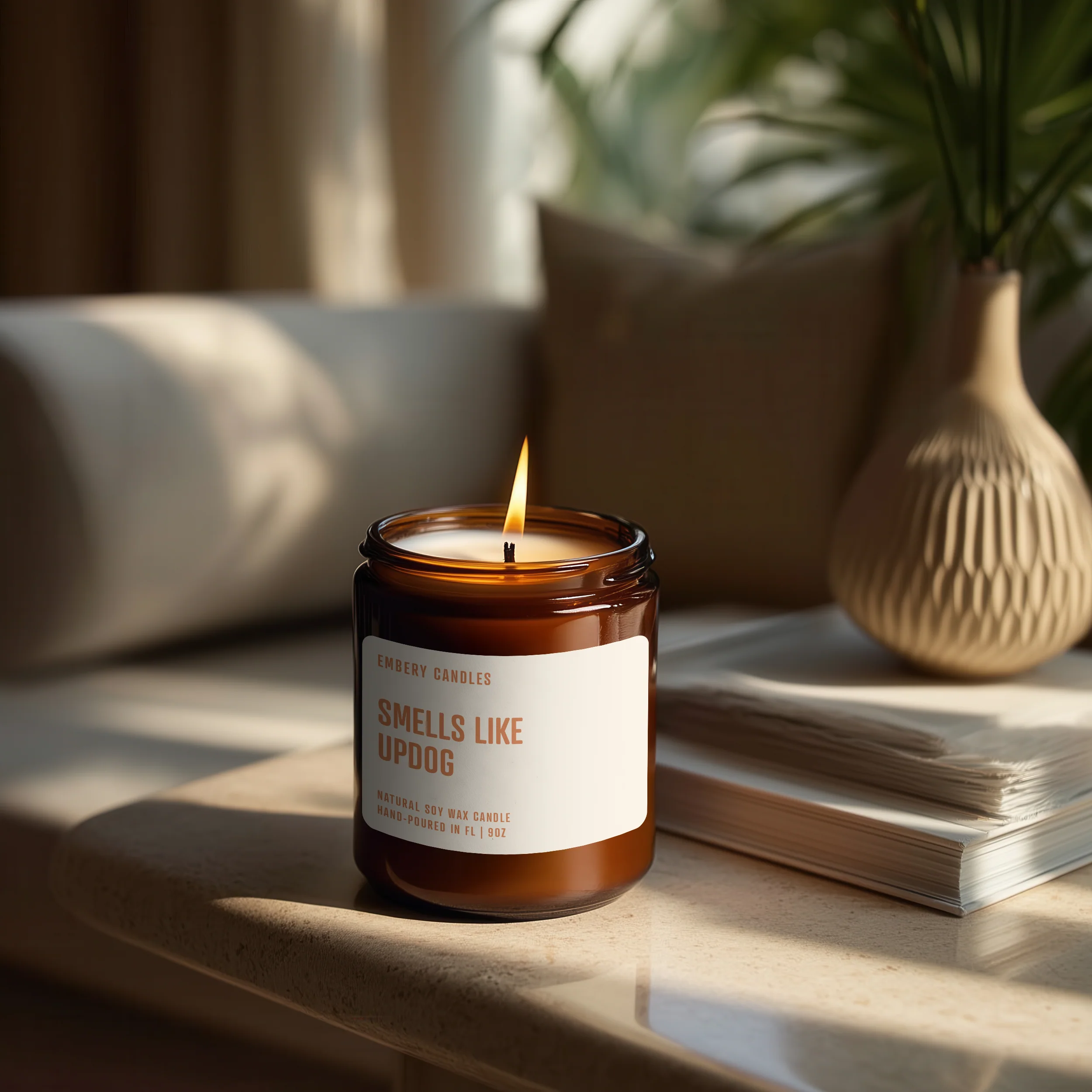 Smells Like Updog | Soy Wax Scented Candle - Image 3
