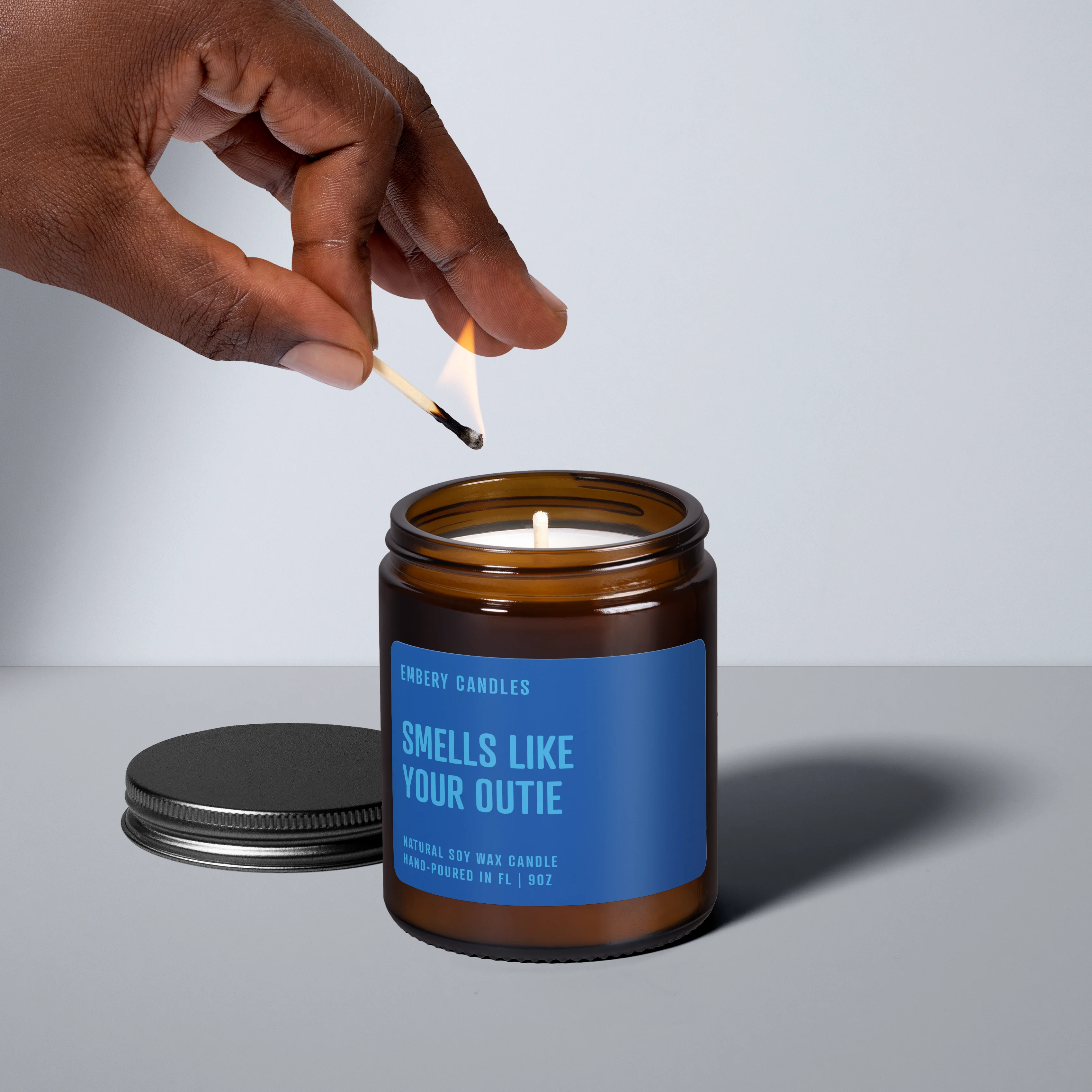 Smells Like Your Outie | Soy Wax Scented Candle - Image 2