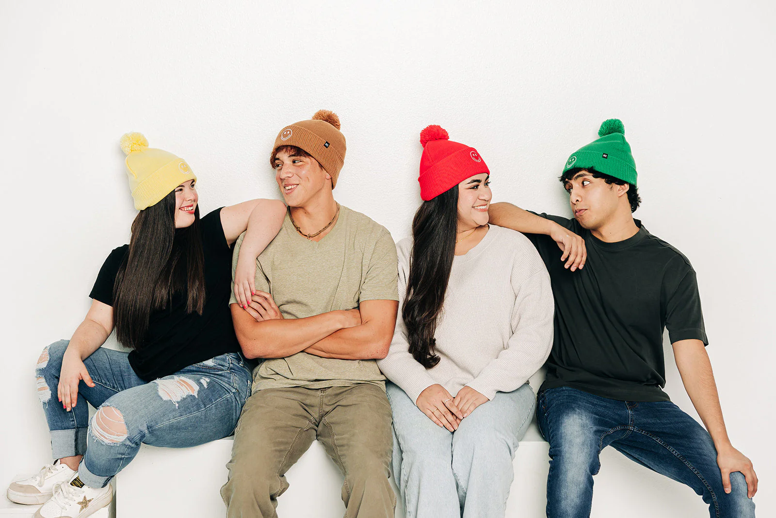 Smiley Pom Pom Hat - Image 16