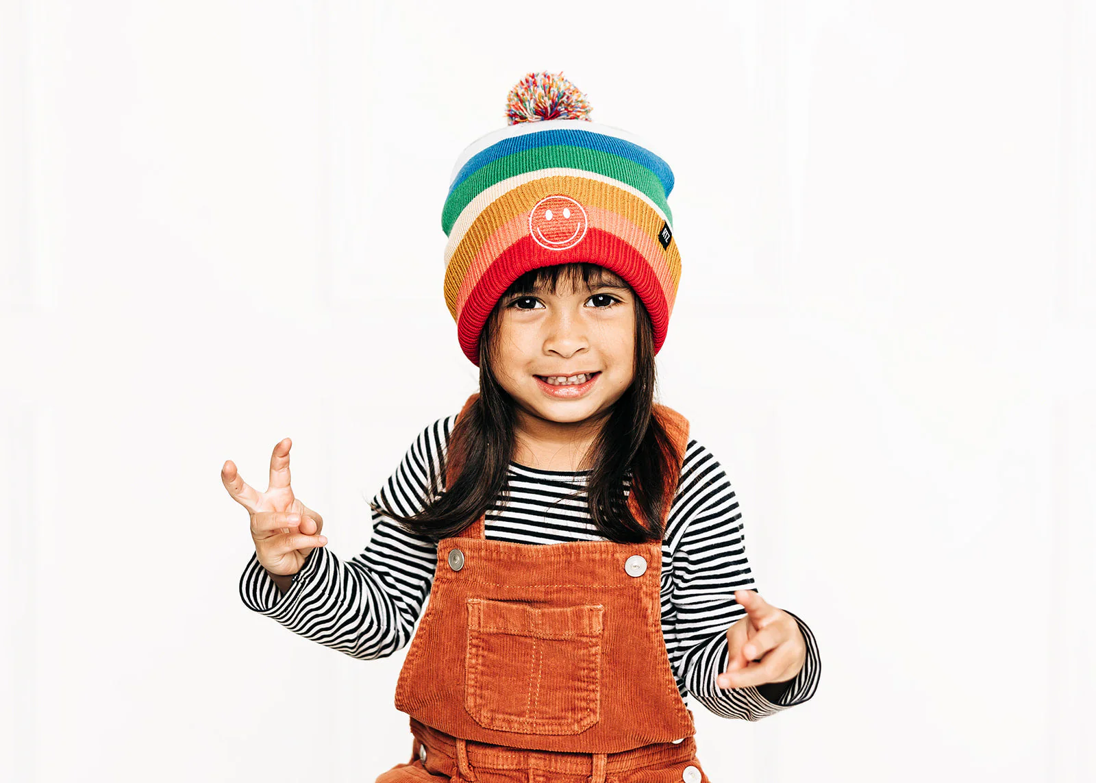 Smiley Pom Pom Hat - Image 2