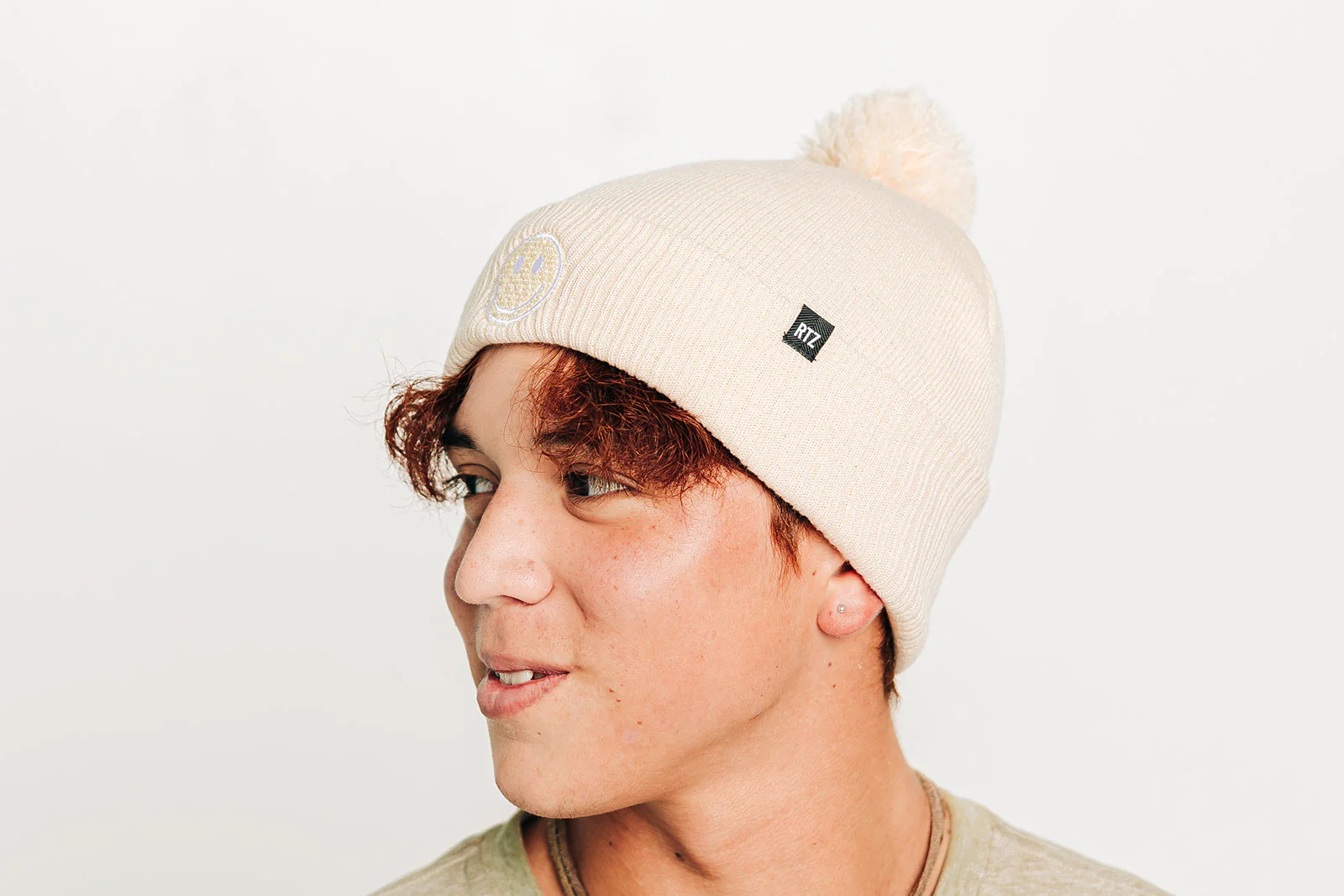 Smiley Pom Pom Hat - Image 37