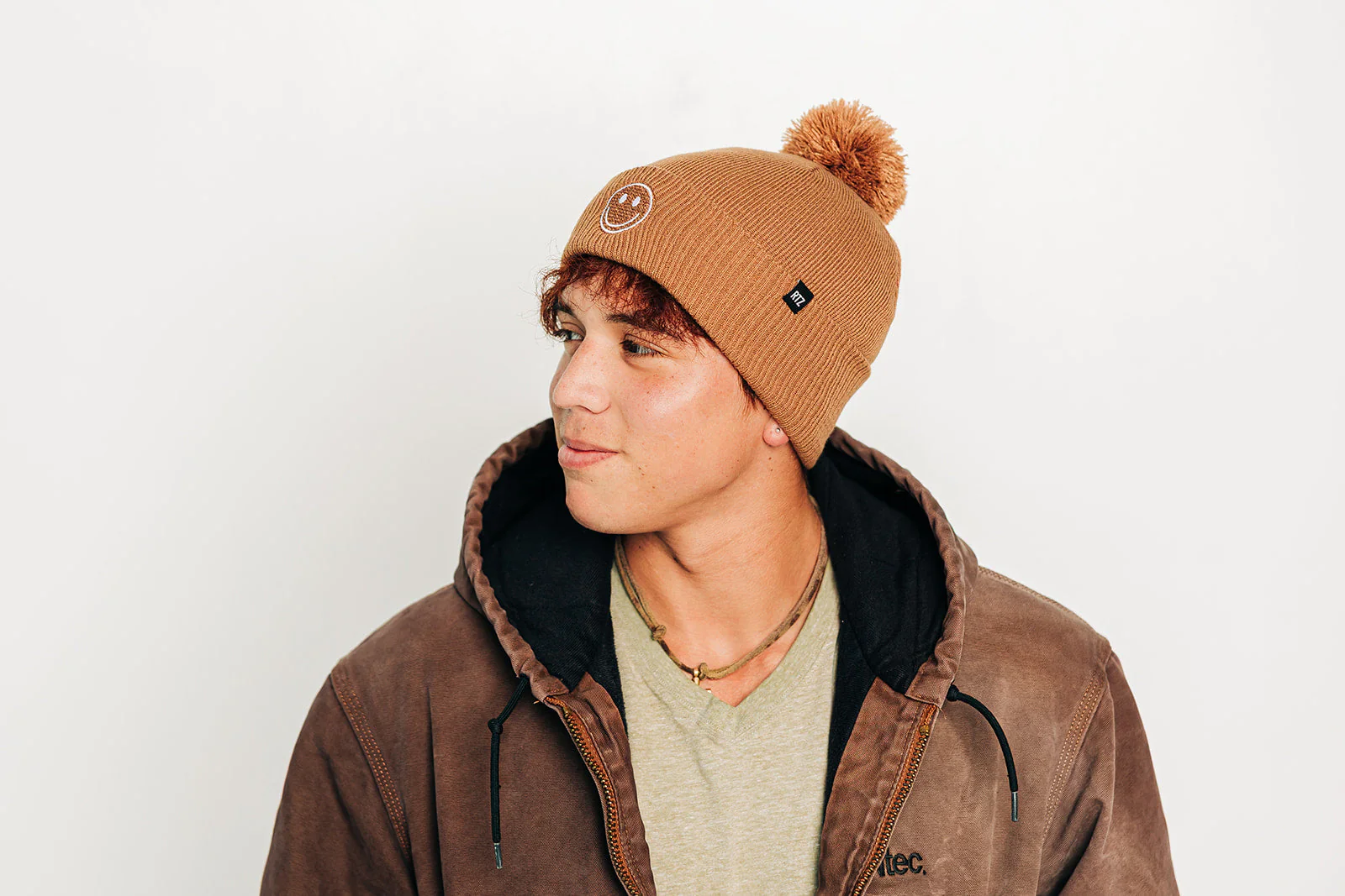 Smiley Pom Pom Hat - Image 43
