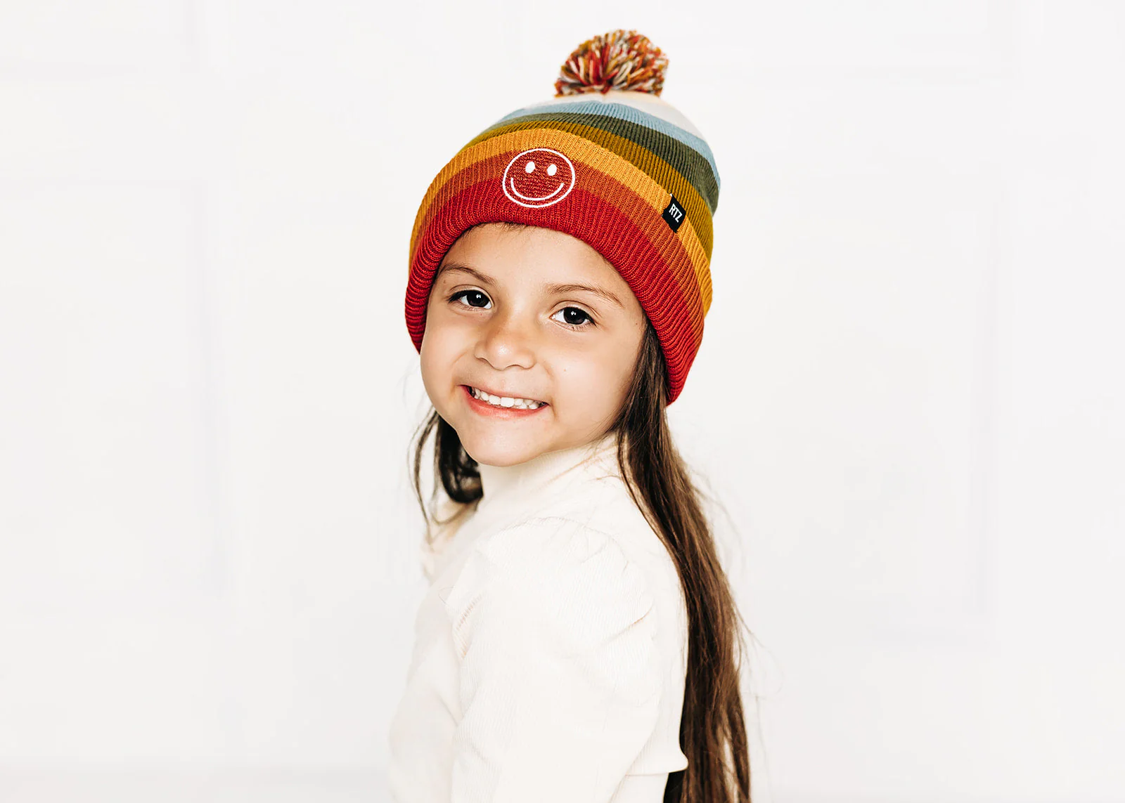 Smiley Pom Pom Hat - Image 5