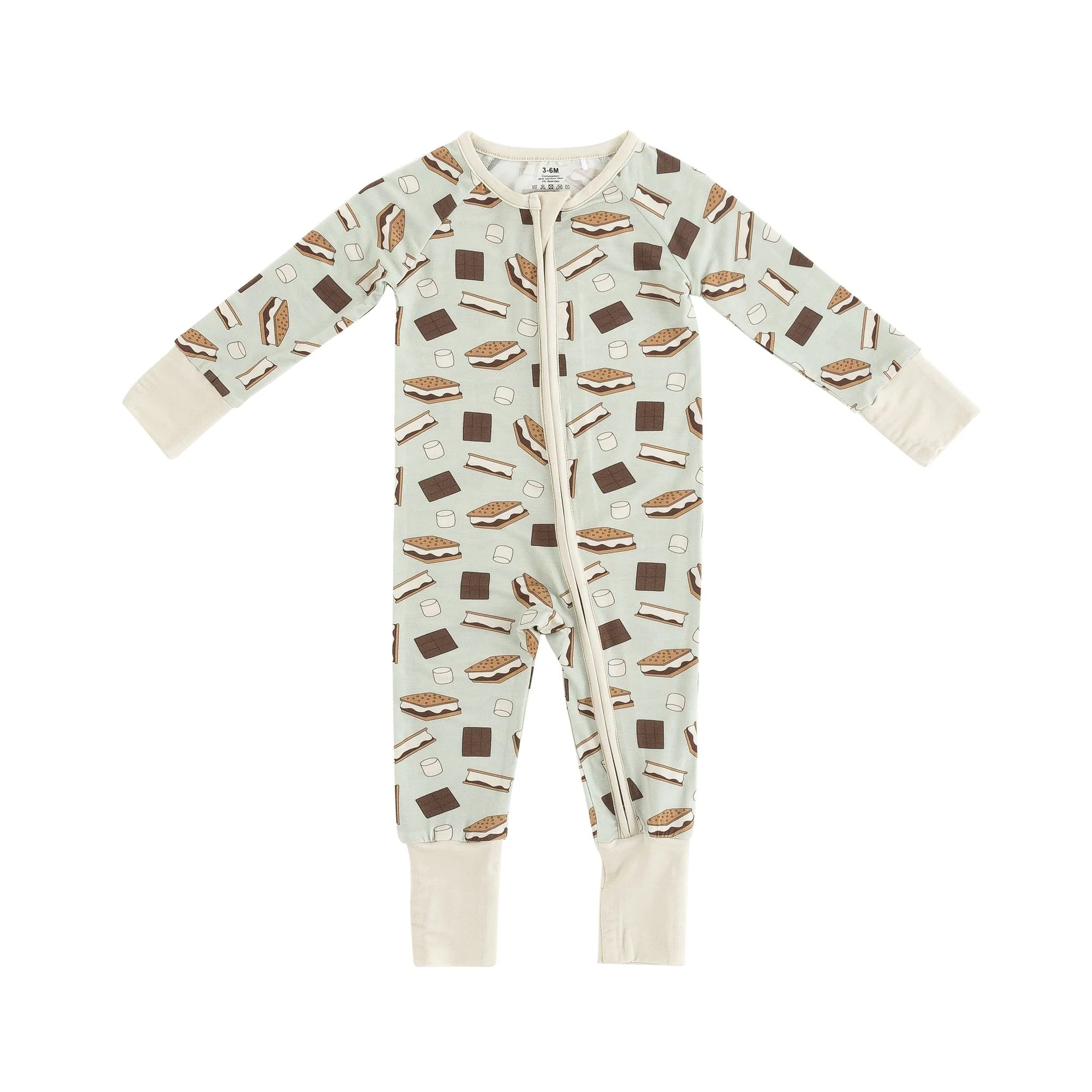S'more to Love (Convertible Zip Footies) - Blue - Image 2