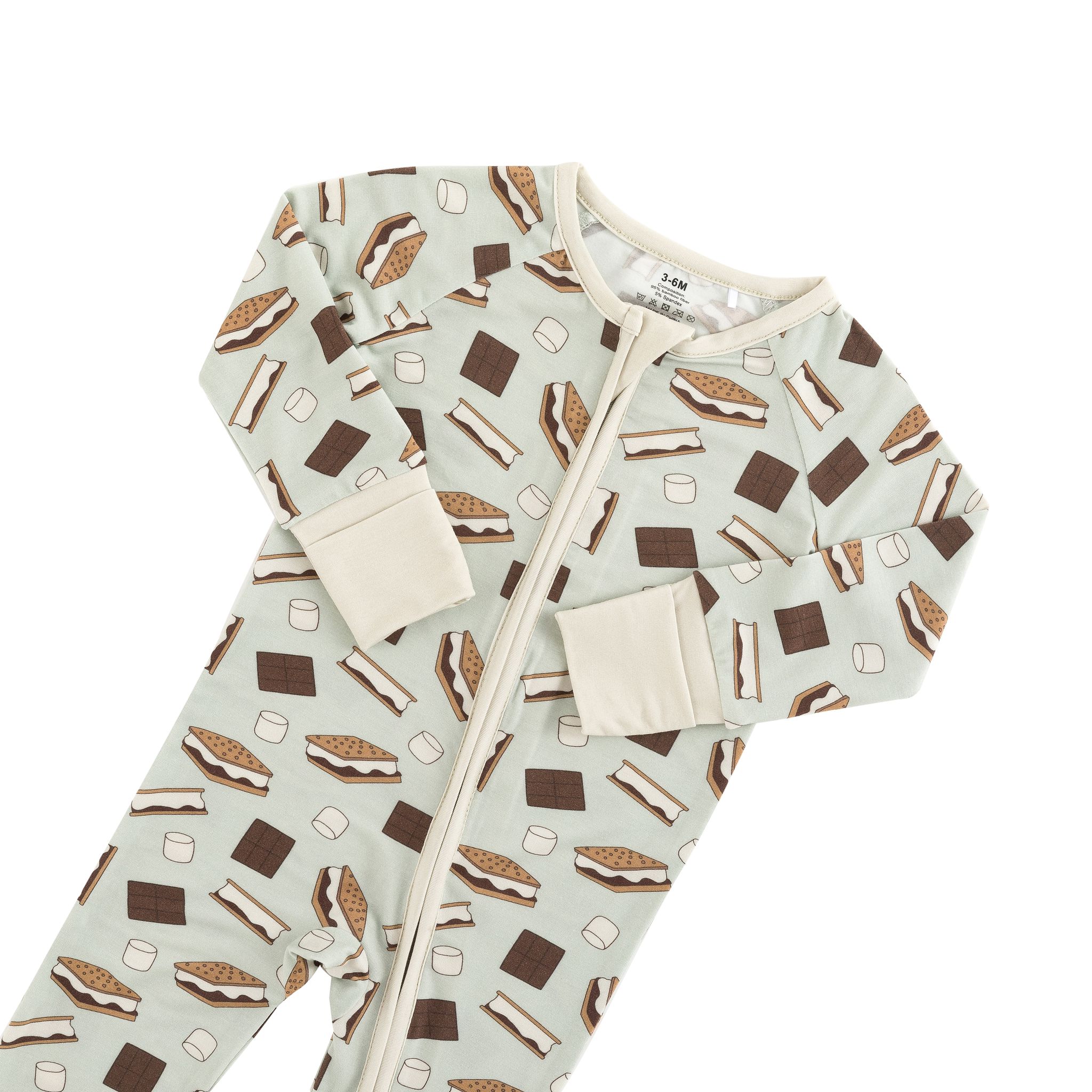 S'more to Love (Convertible Zip Footies) - Blue - Image 4
