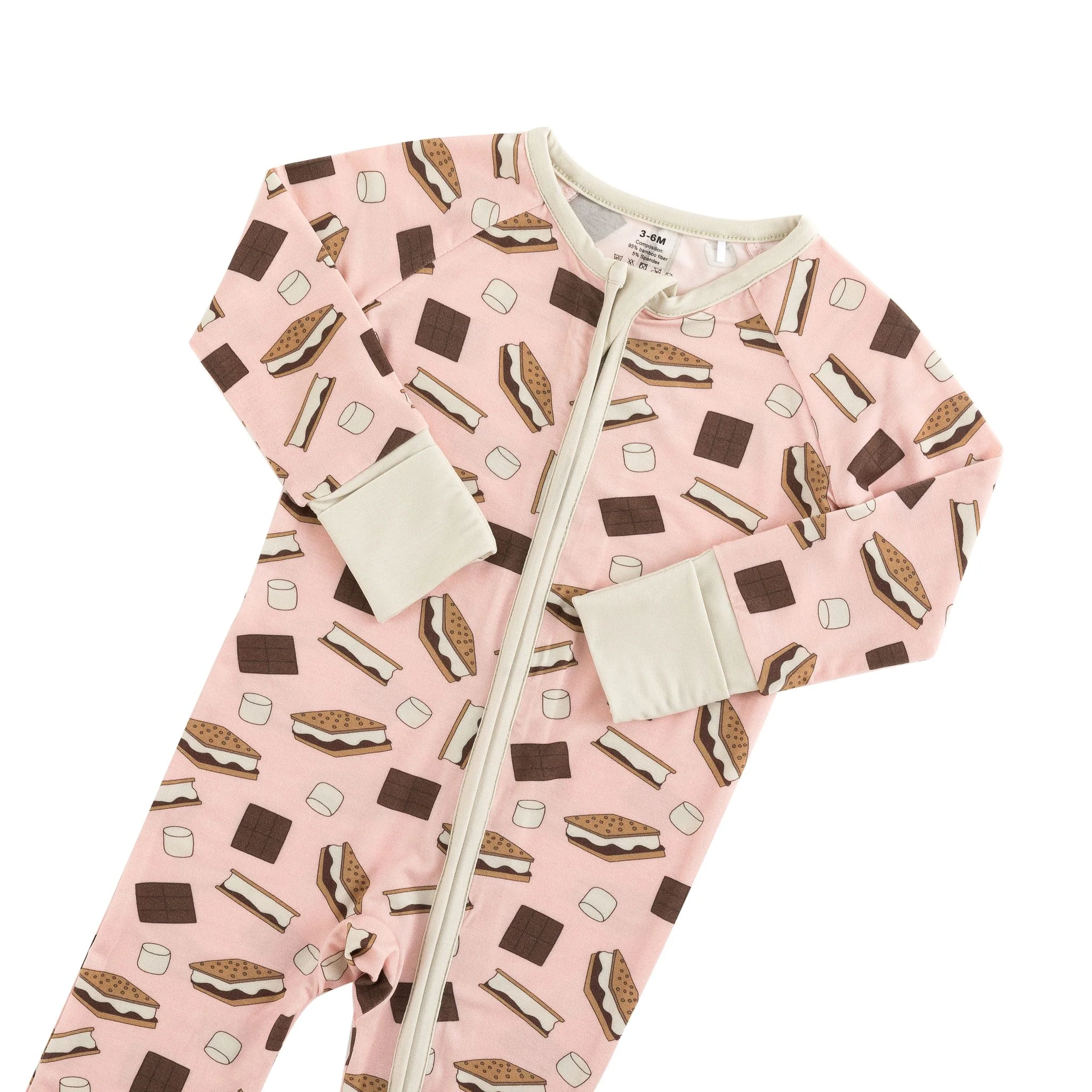 S'more to Love (Convertible Zip Footies) - Pink - Image 4