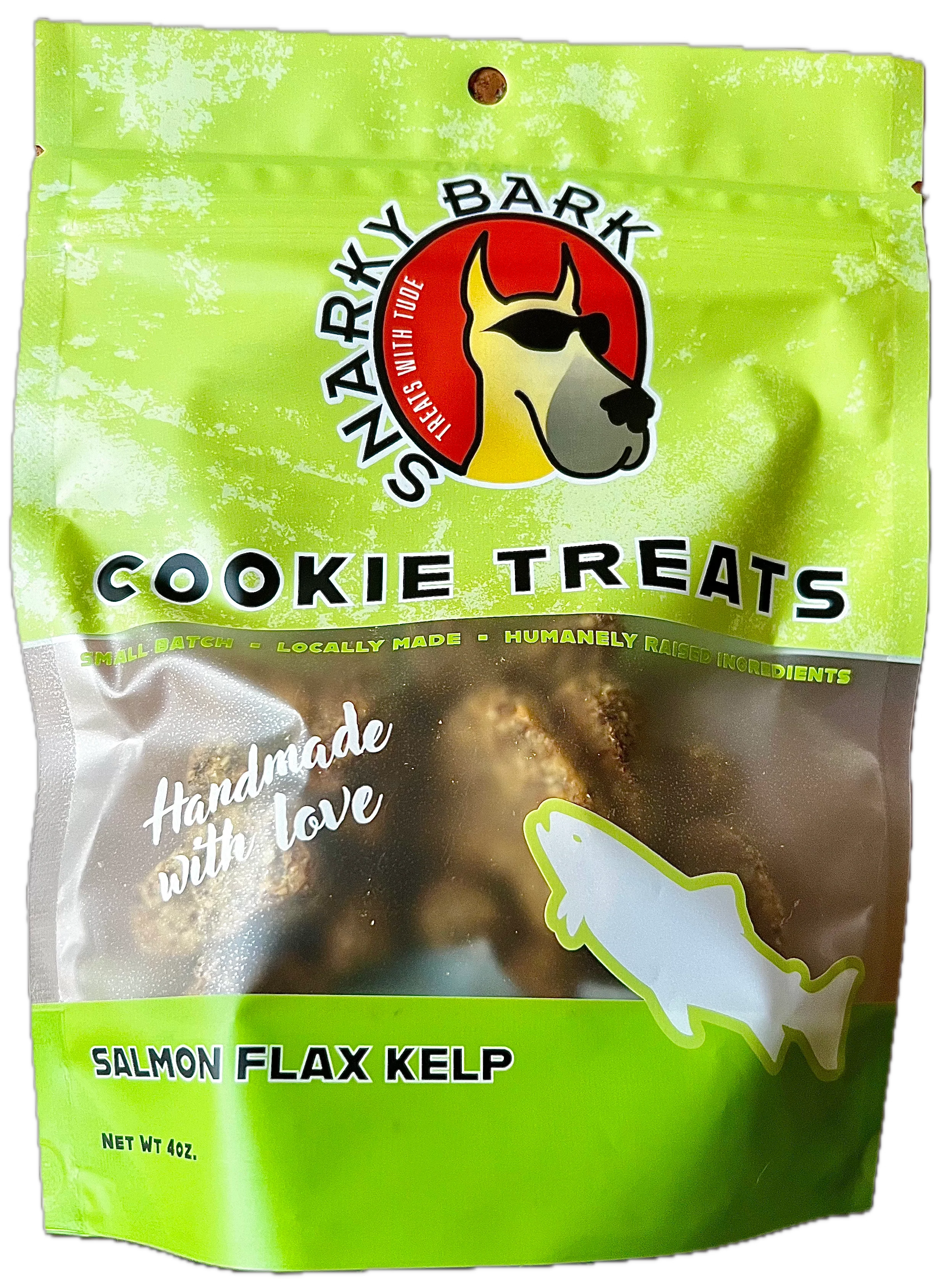 Snarky Bark Salmon Flax Kelp Cookie Treats - Image 2