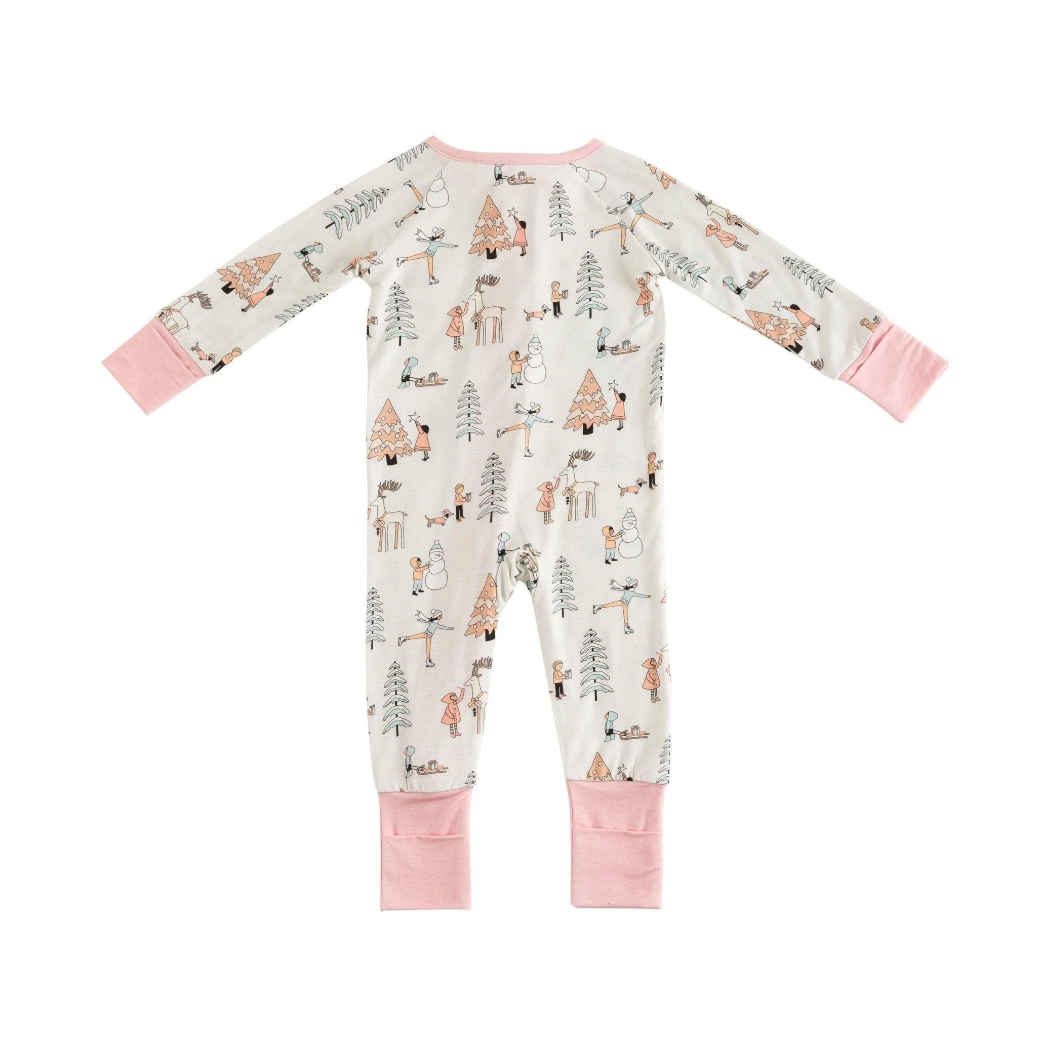 Snow Day Pink (Convertible Zip Footies) - Image 7