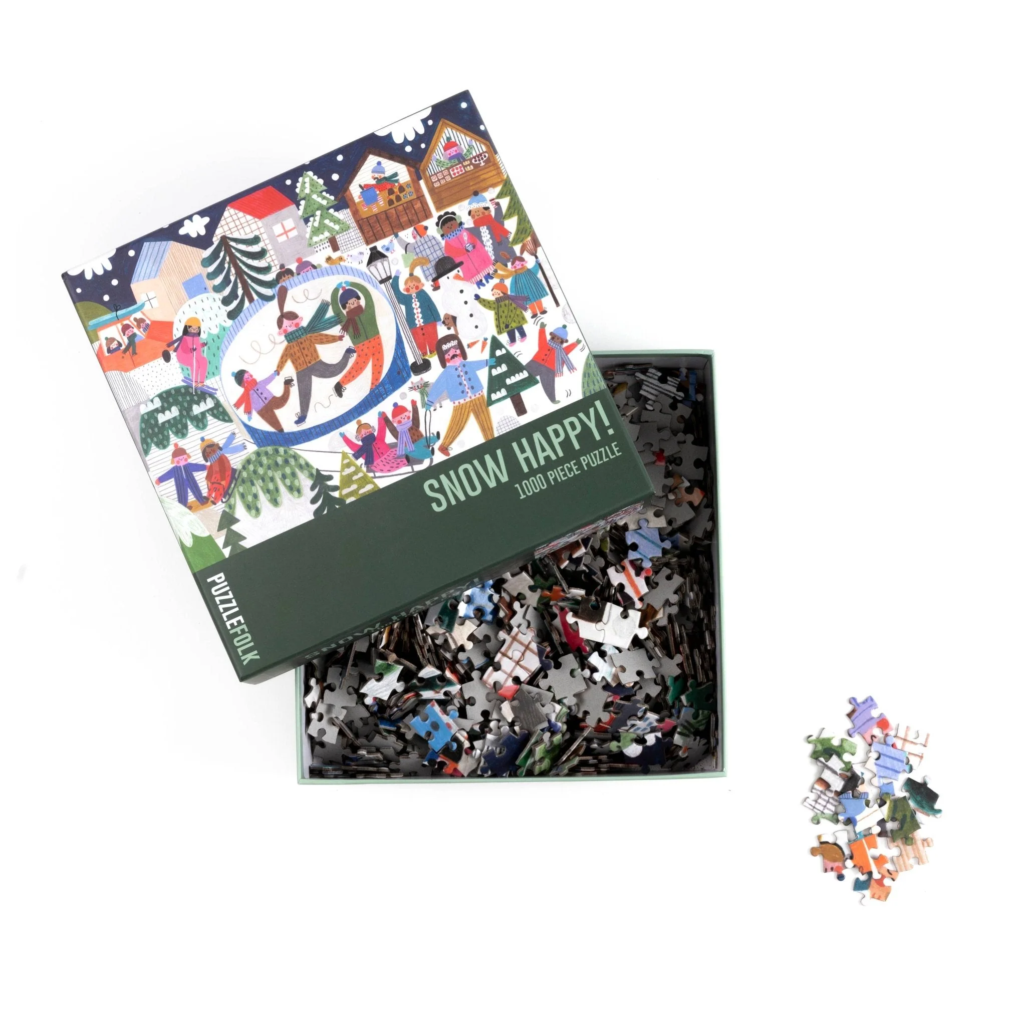 Snow Happy 1000 Piece Jigsaw Puzzle by Puzzlefolk - Image 5