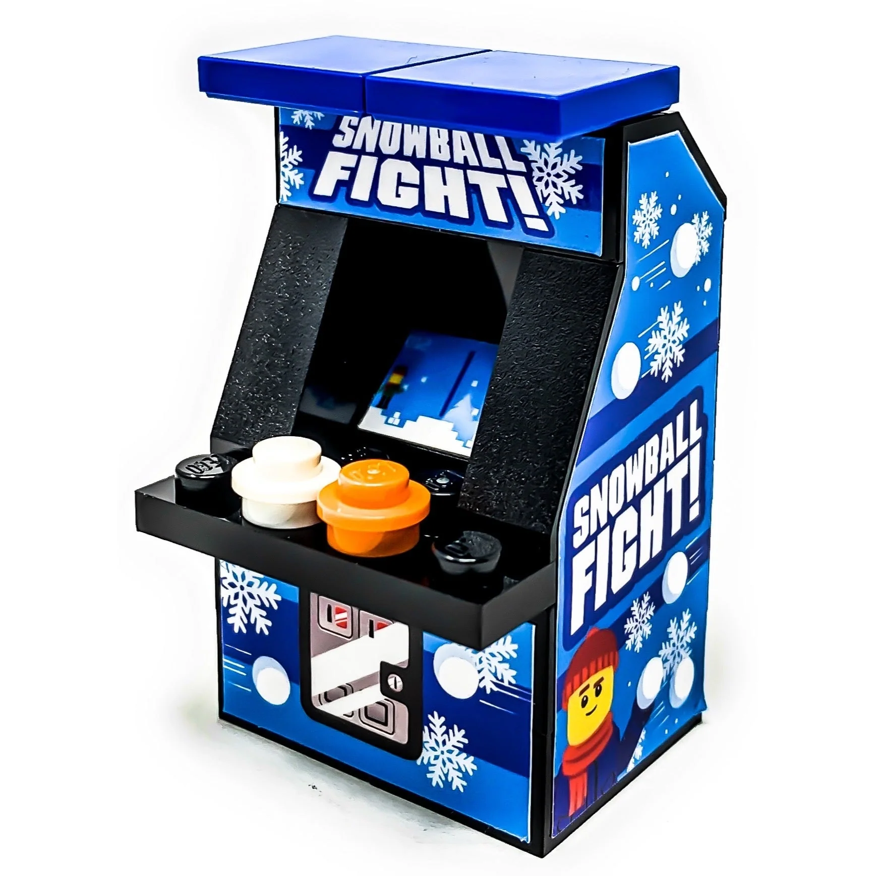 Snowball Fight Arcade Machine made using LEGO parts - B3 Customs - Image 3