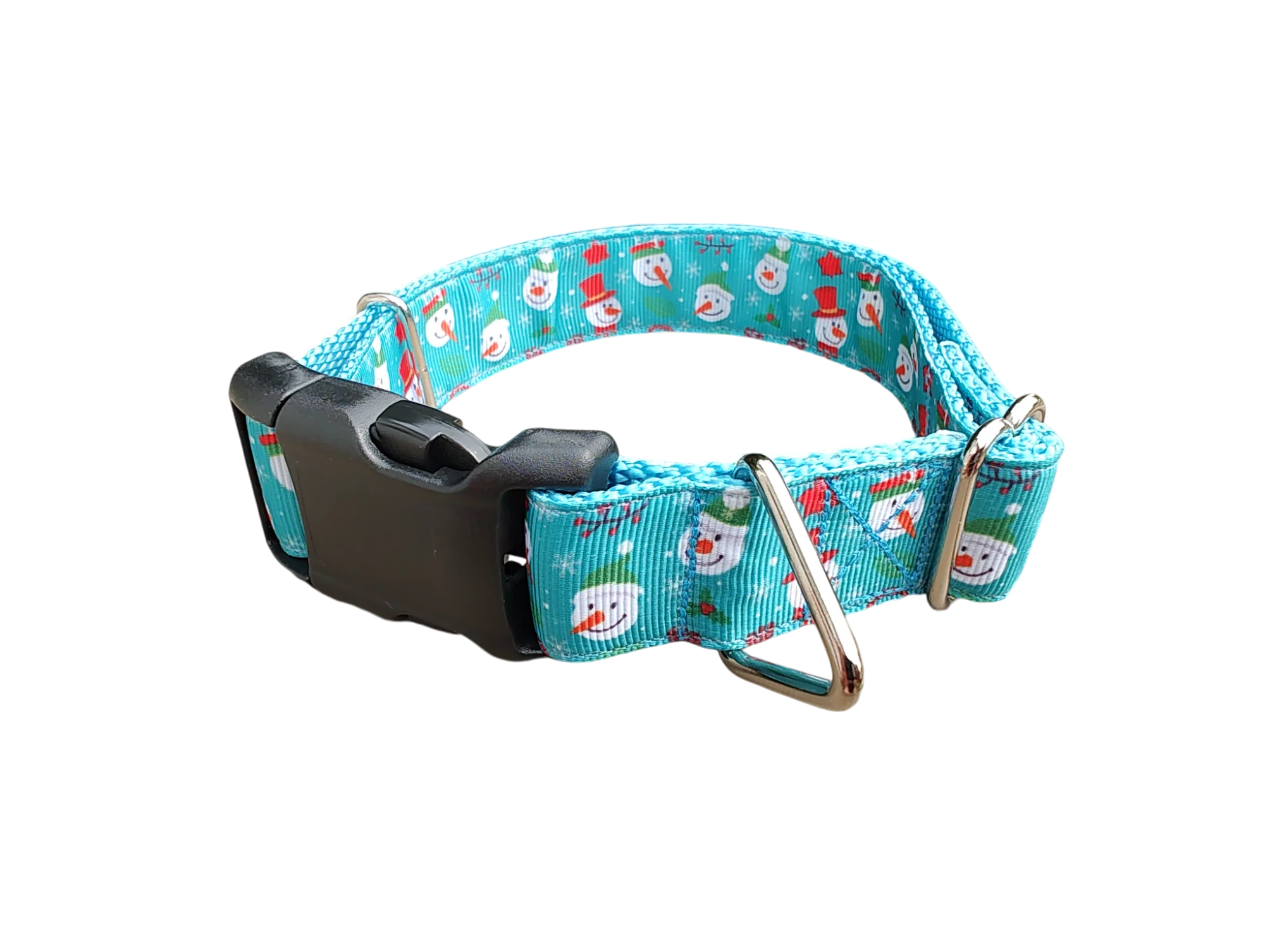 Snowman Christmas Nylon Dog Collar - Image 2