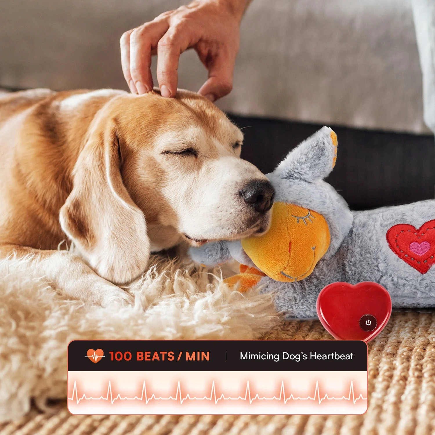 Snuggle Sheep Pet Behavioral Aid Plush Toy - Image 12