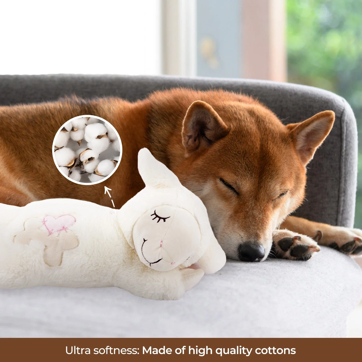 Snuggle Sheep Pet Behavioral Aid Plush Toy - Image 7
