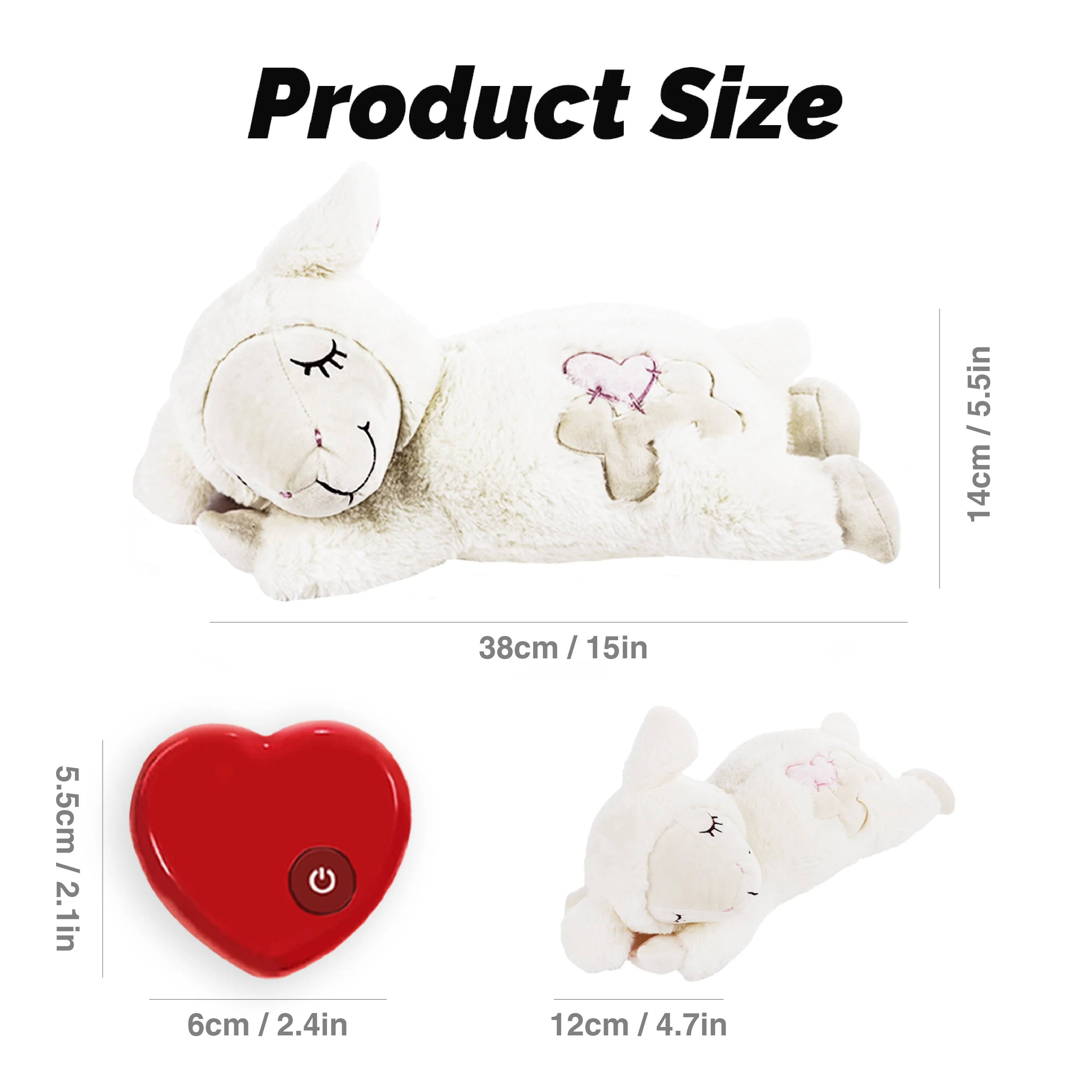 Snuggle Sheep Pet Behavioral Aid Plush Toy - Image 8