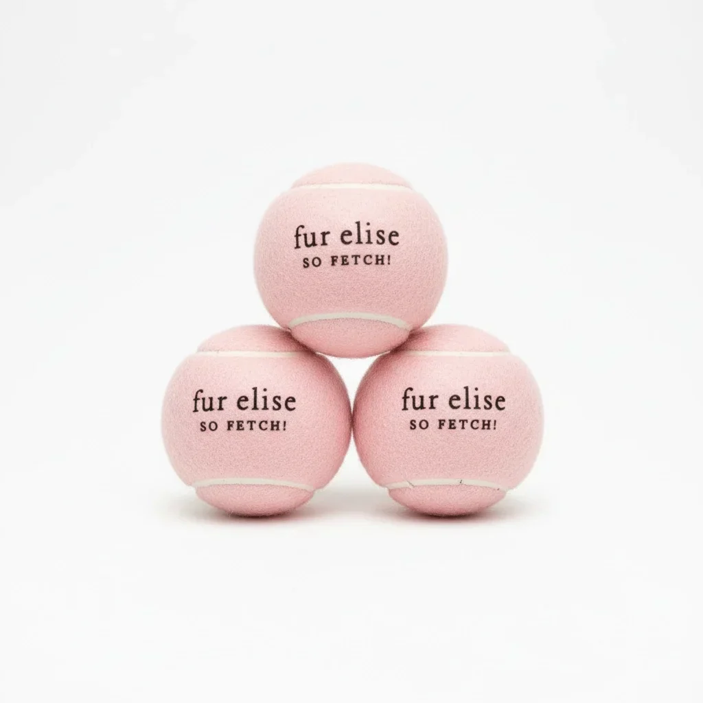 So Fetch! Tennis Ball Pack of 3 - Blush - Image 3