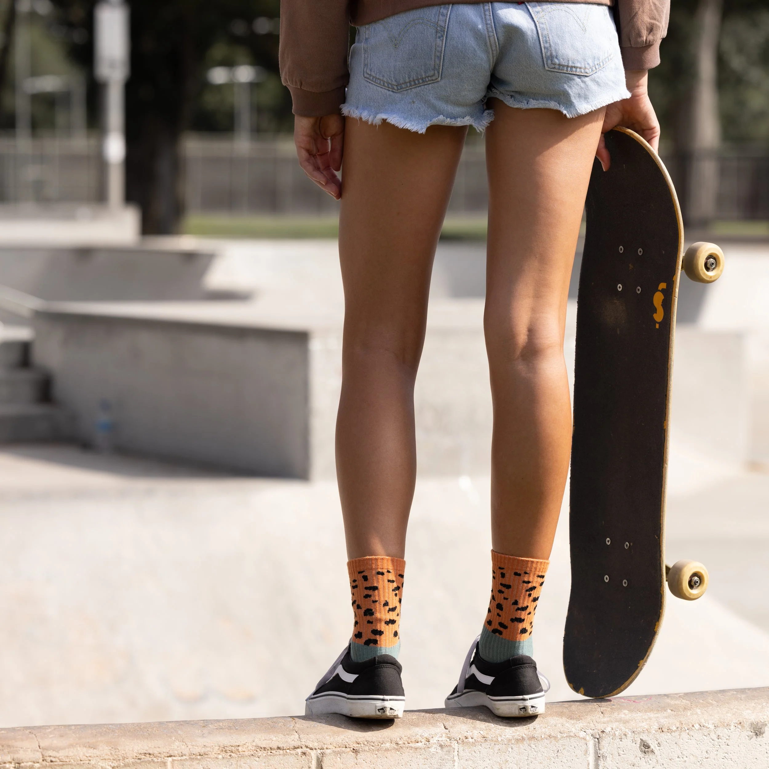 Socks - Cheetah/Bottle Green - Image 4