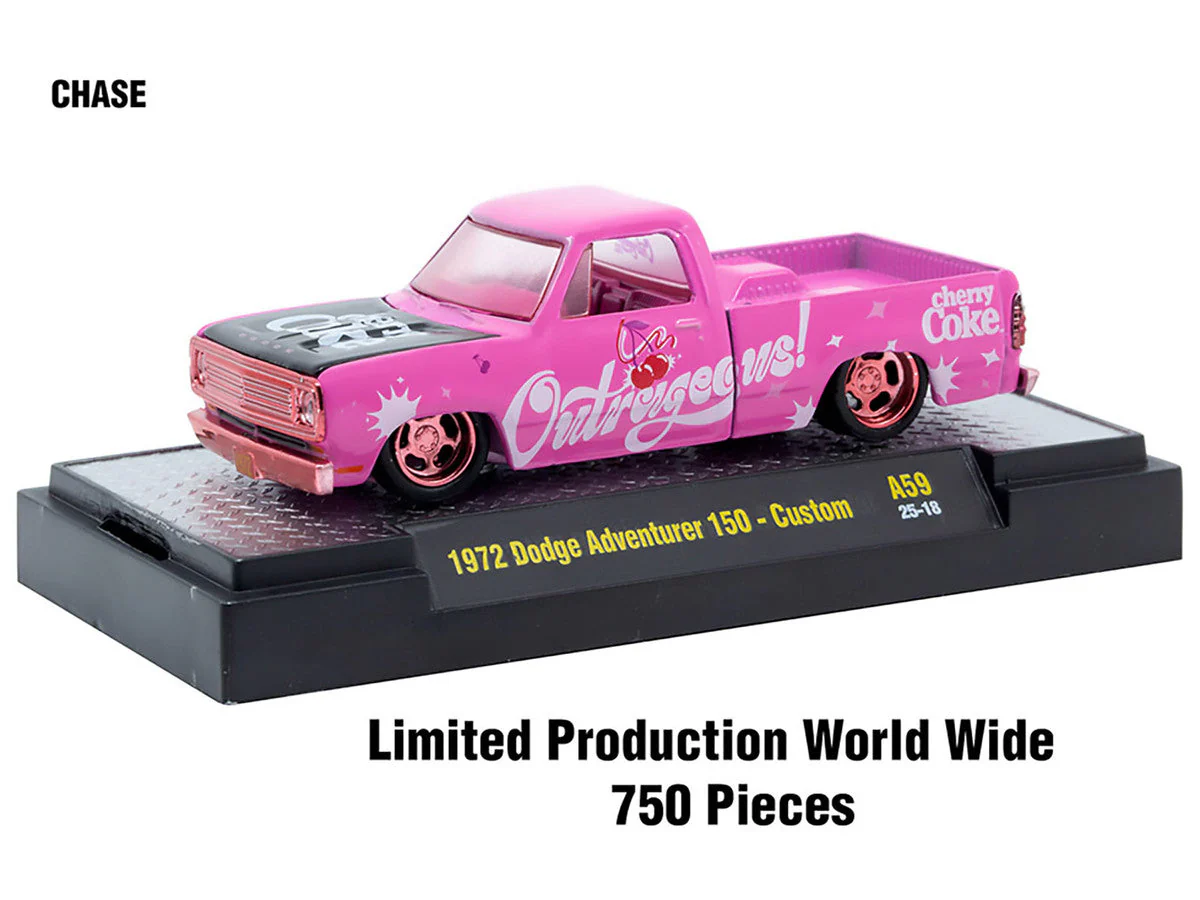 "Sodas" Set of 3 pieces Release 59 Limited Edition to 9600 pieces Worldwide 1/64 Diecast Model Cars by M2 Machines
