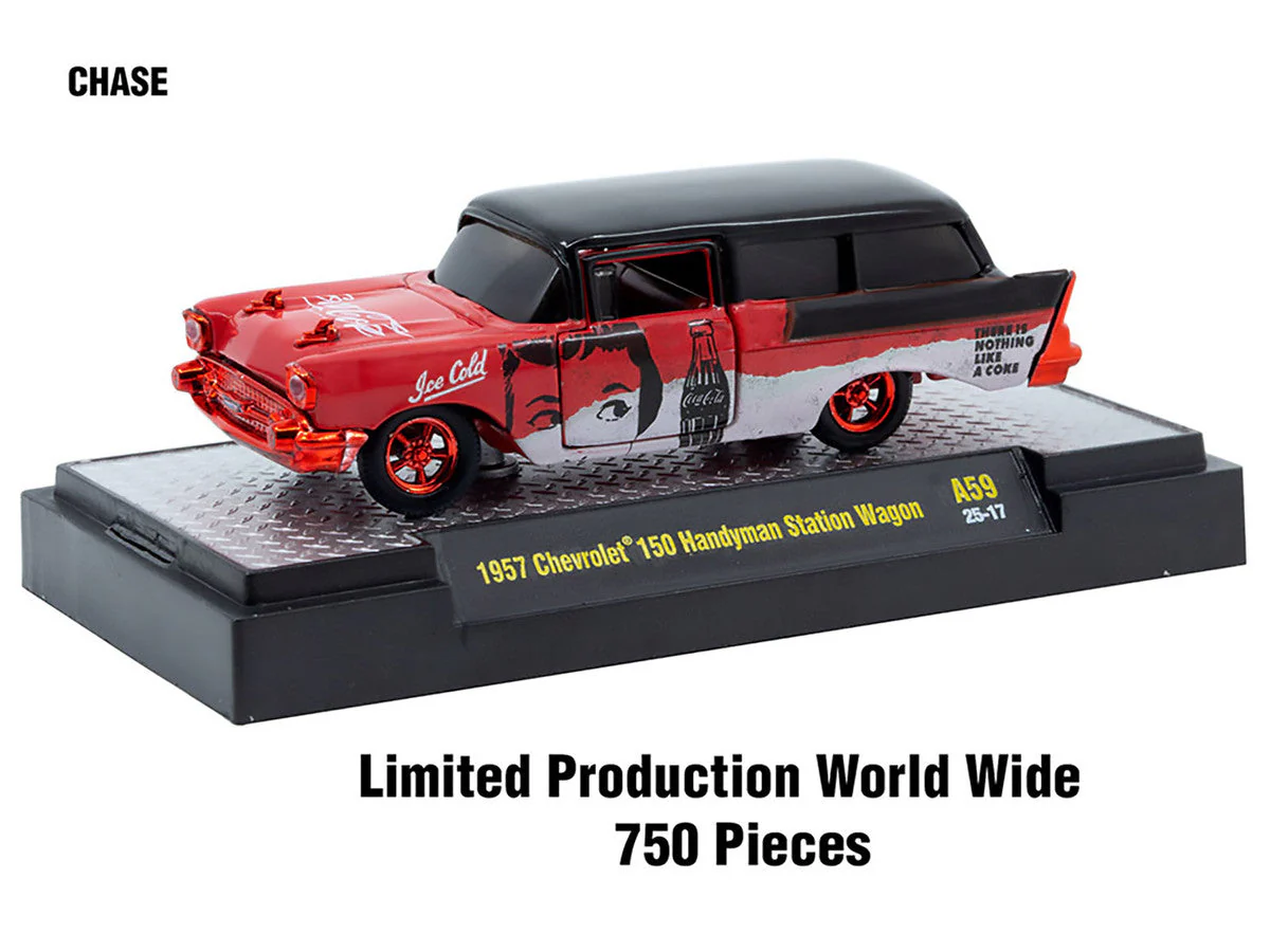 "Sodas" Set of 3 pieces Release 59 Limited Edition to 9600 pieces Worldwide 1/64 Diecast Model Cars by M2 Machines - Image 2