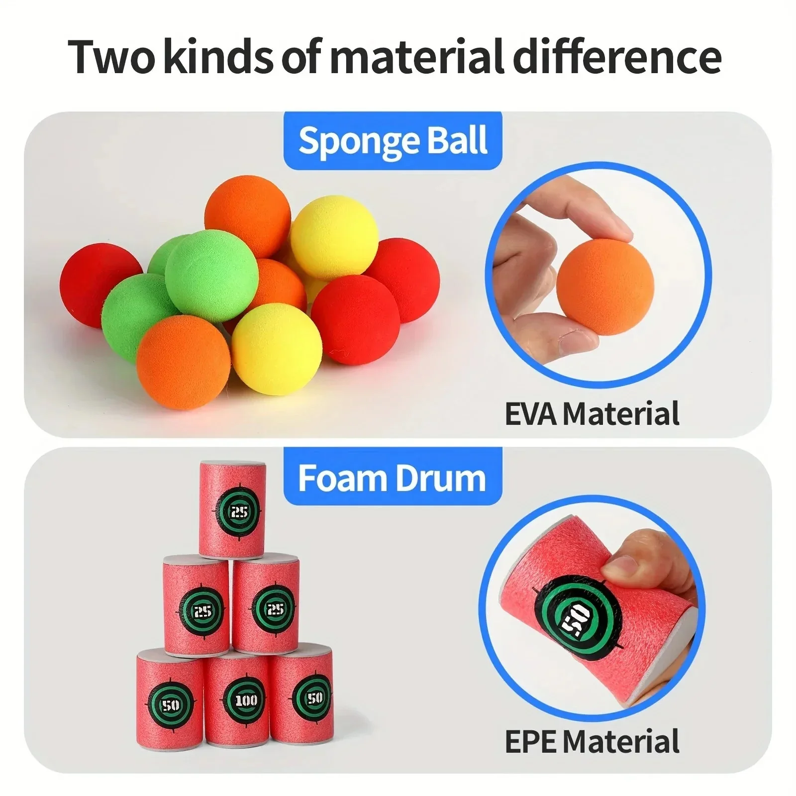 Soft Bullet Target Practice Toy for Children, Educational Shooting Practice Toys with Soft Bullets - Image 4