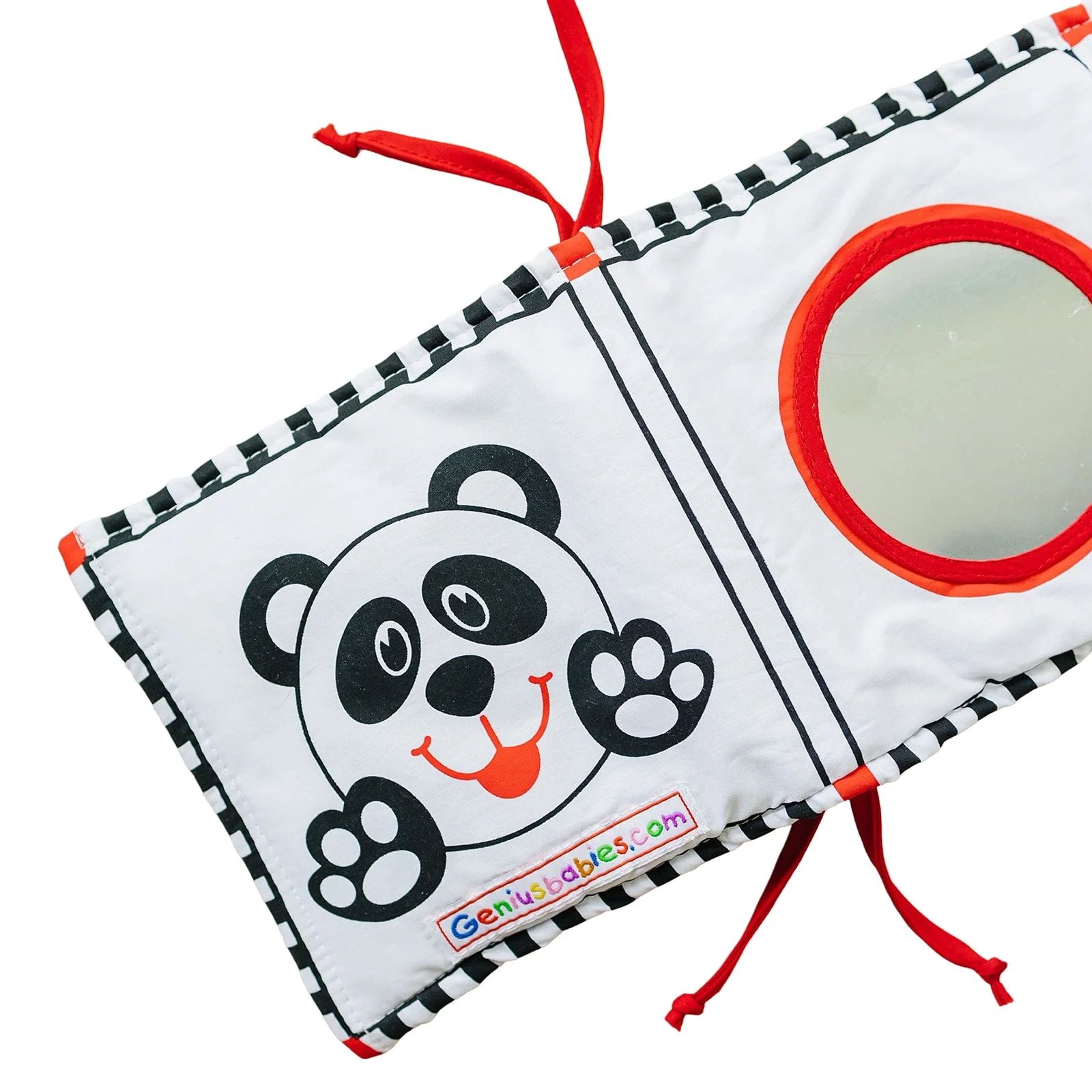 Soft Cloth Book of Animals and Cars in High Contrast Black White Red - Image 5