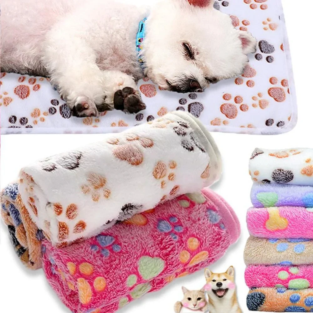 Soft Fluffy Pet Blanket – Cute Cartoon Pattern - Image 4