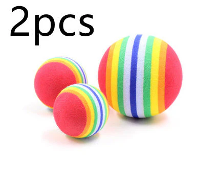 Soft Rainbow Sponge Ball Toy - Image 3