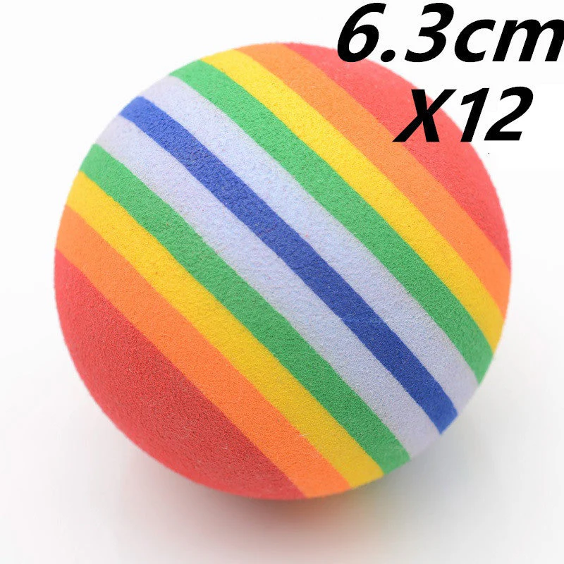 Soft Rainbow Sponge Ball Toy - Image 7