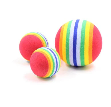 Soft Rainbow Sponge Ball Toy - Image 9