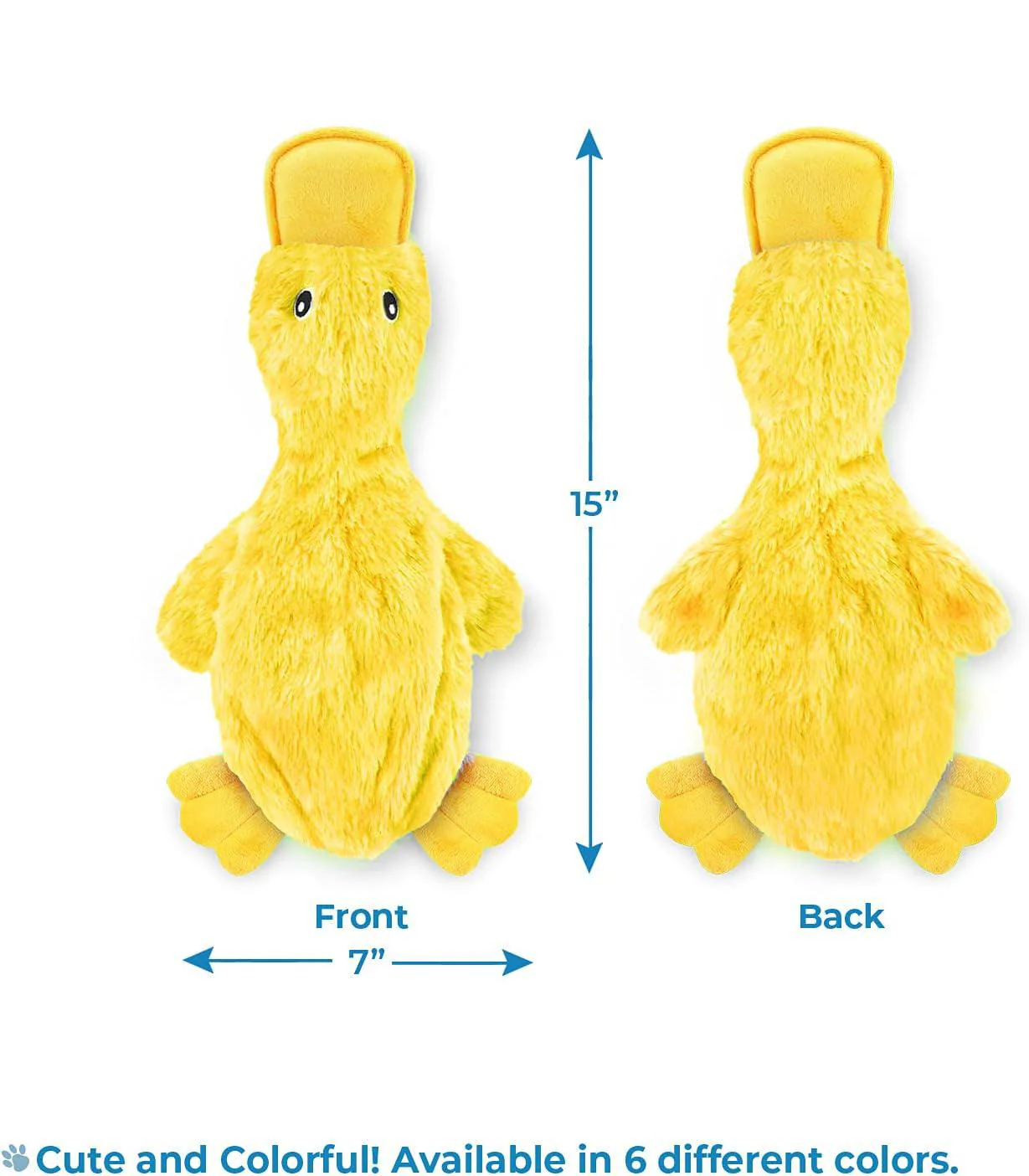Soft Squeaker Duck Dog Chew Toy - Image 6