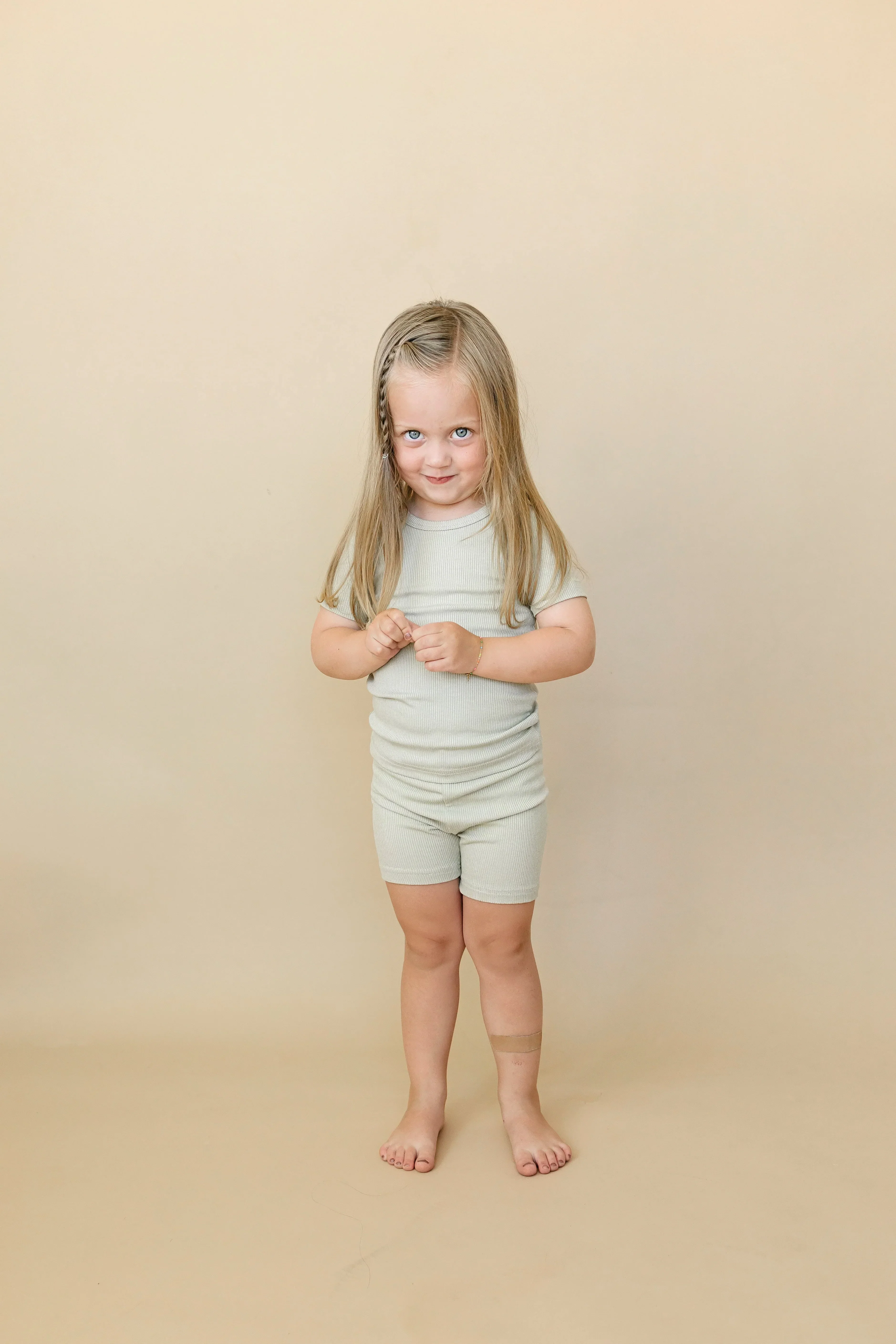 Solid Ribbed Bamboo 2pc Pajamas - more colors - Image 14