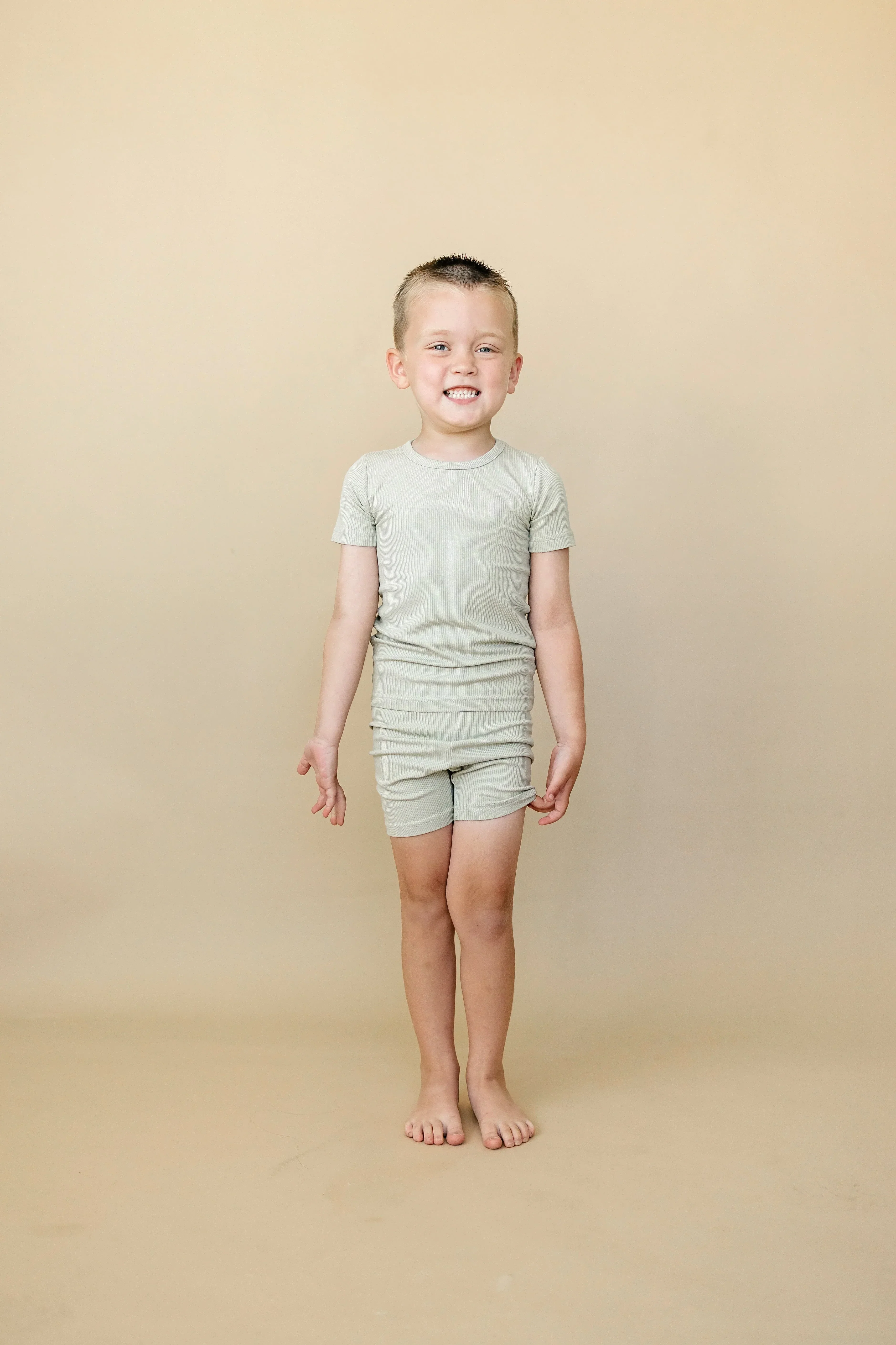 Solid Ribbed Bamboo 2pc Pajamas - more colors - Image 16