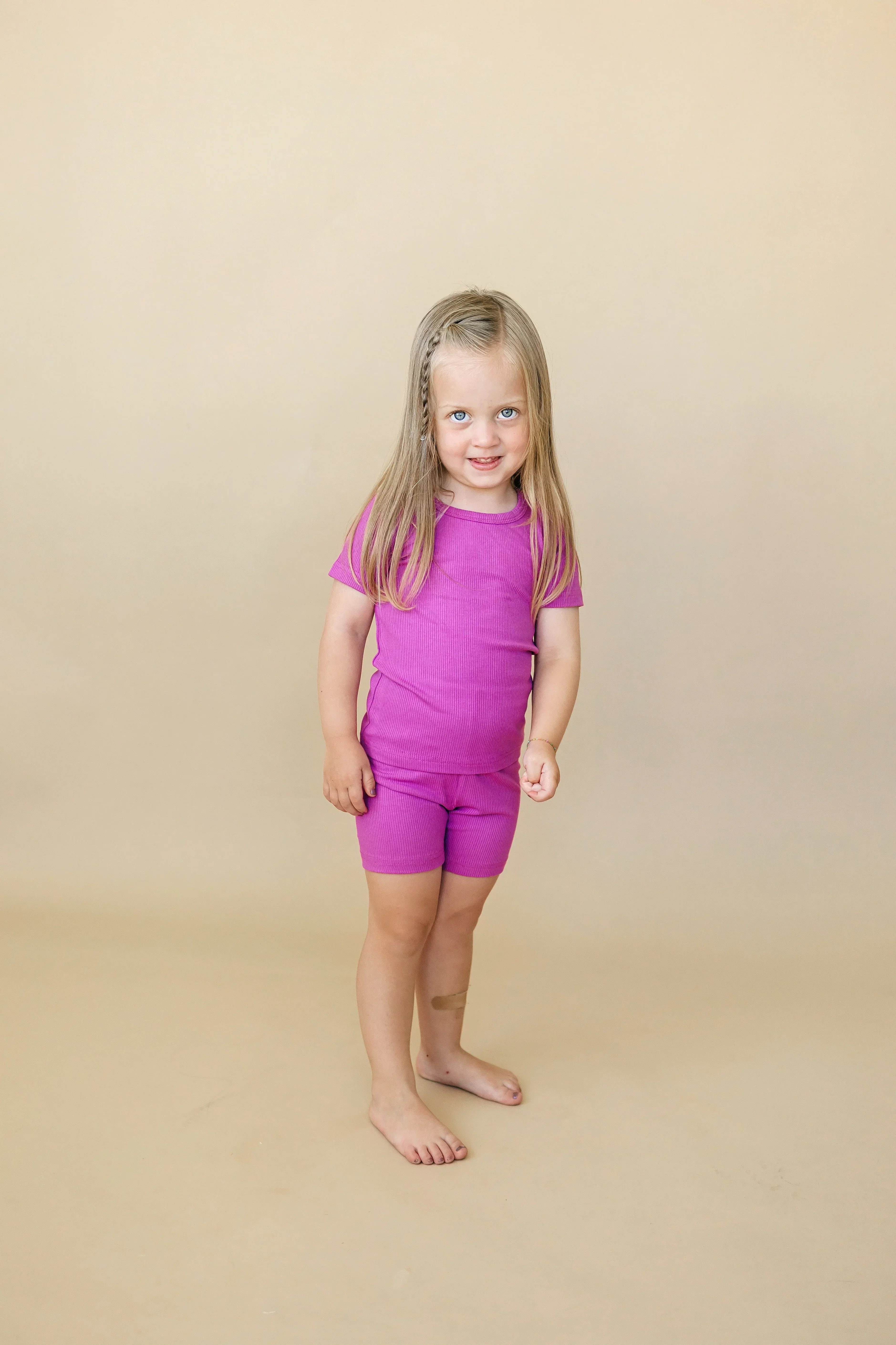 Solid Ribbed Bamboo 2pc Pajamas - more colors - Image 18