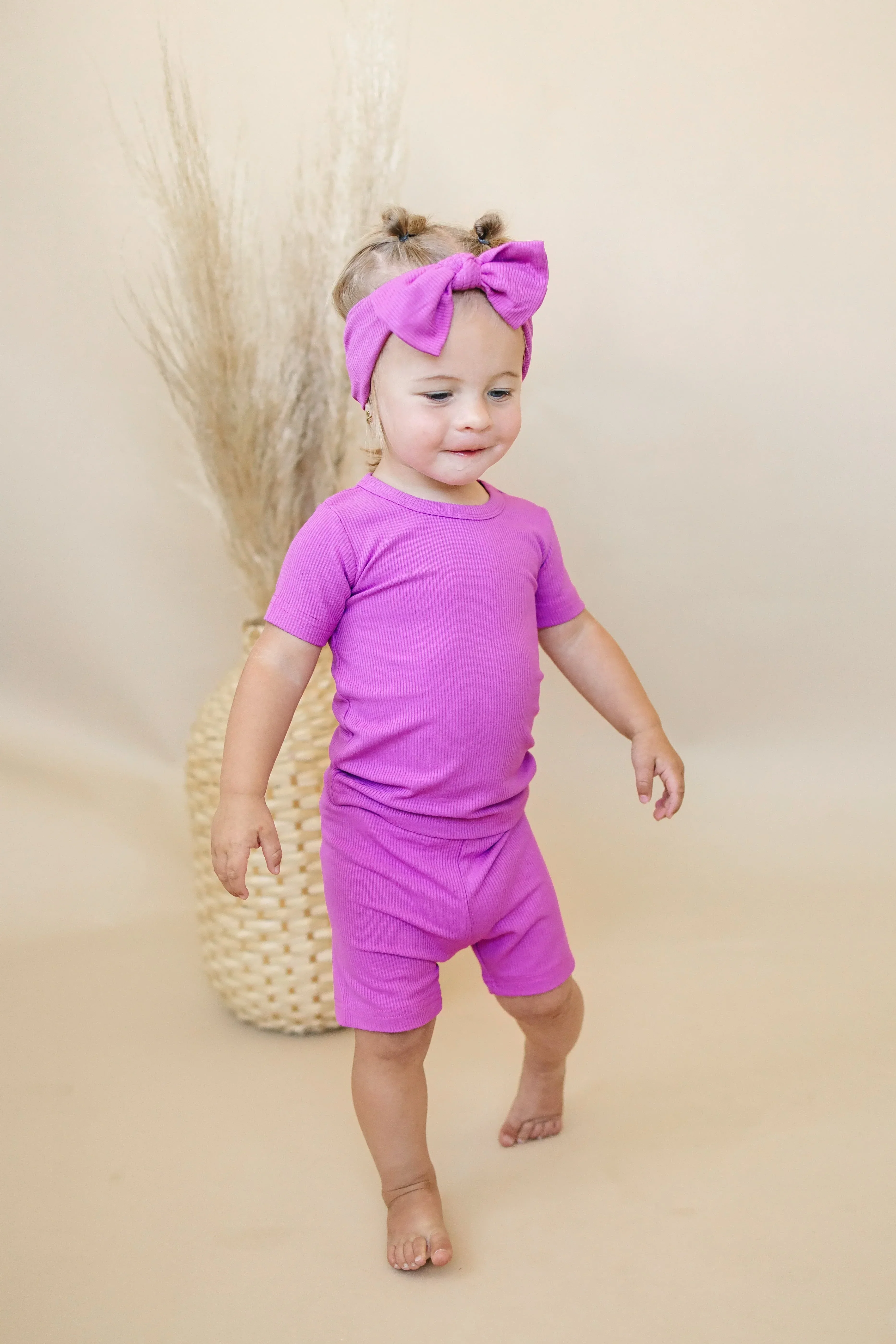 Solid Ribbed Bamboo 2pc Pajamas - more colors - Image 2