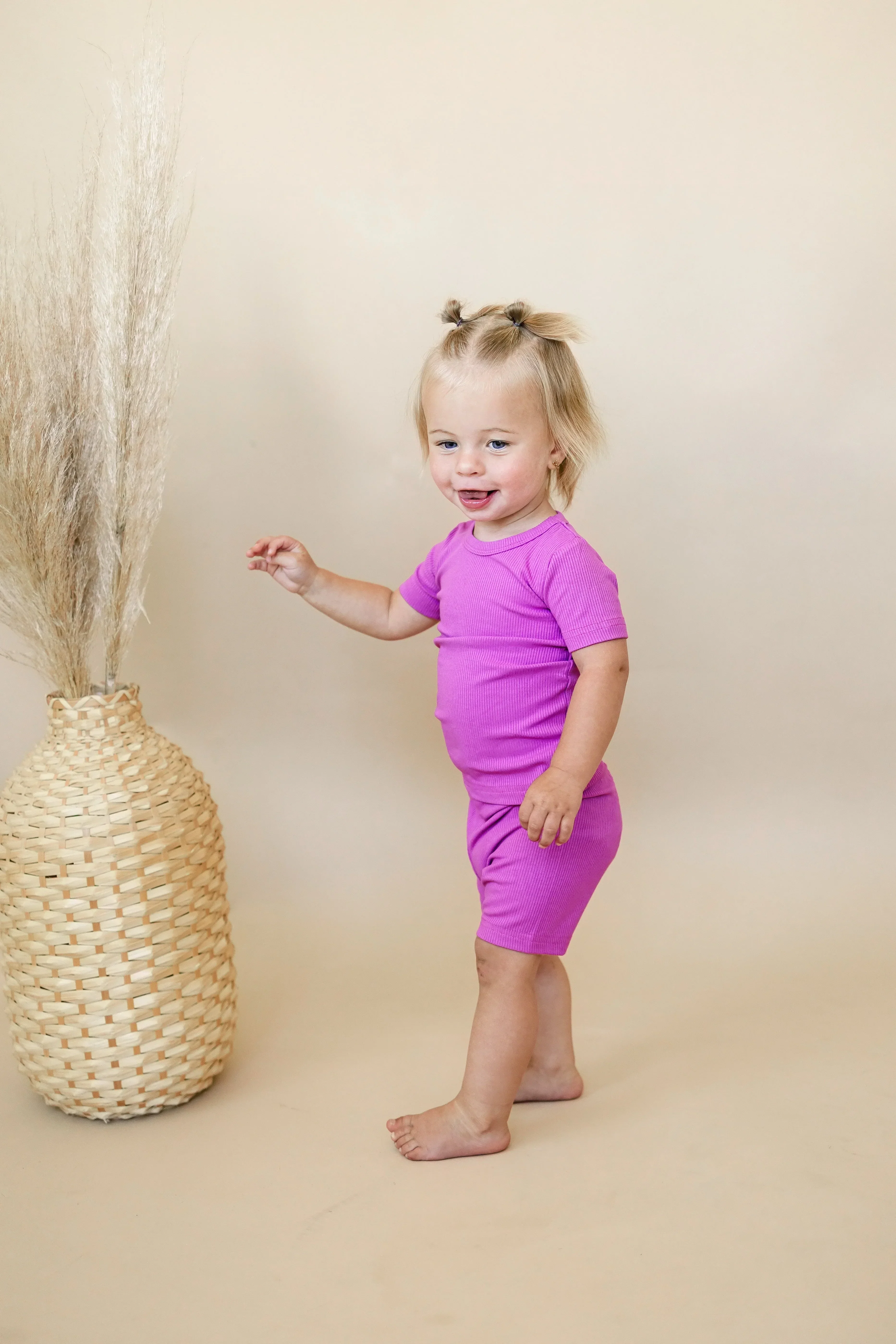 Solid Ribbed Bamboo 2pc Pajamas - more colors - Image 22