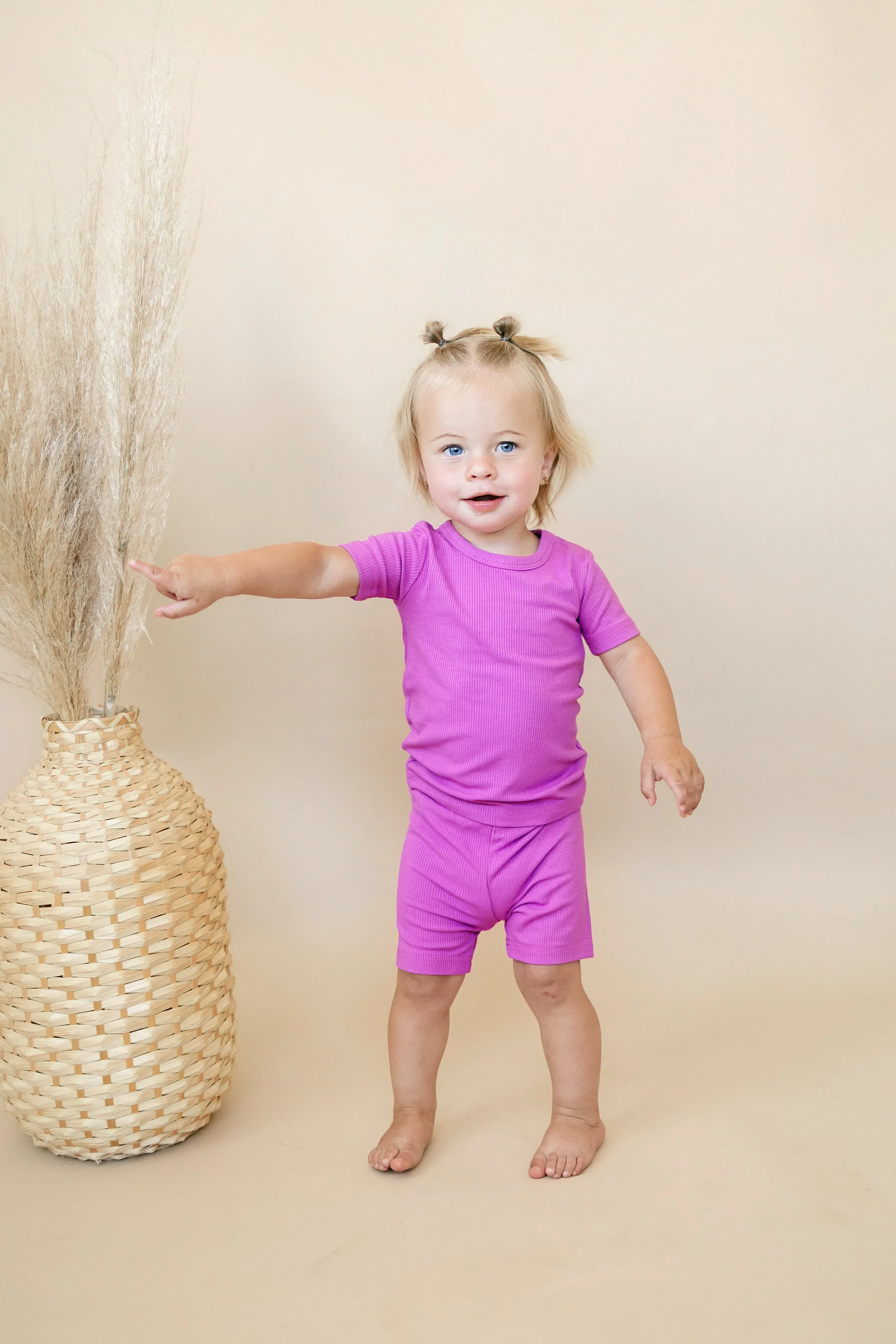 Solid Ribbed Bamboo 2pc Pajamas - more colors - Image 23