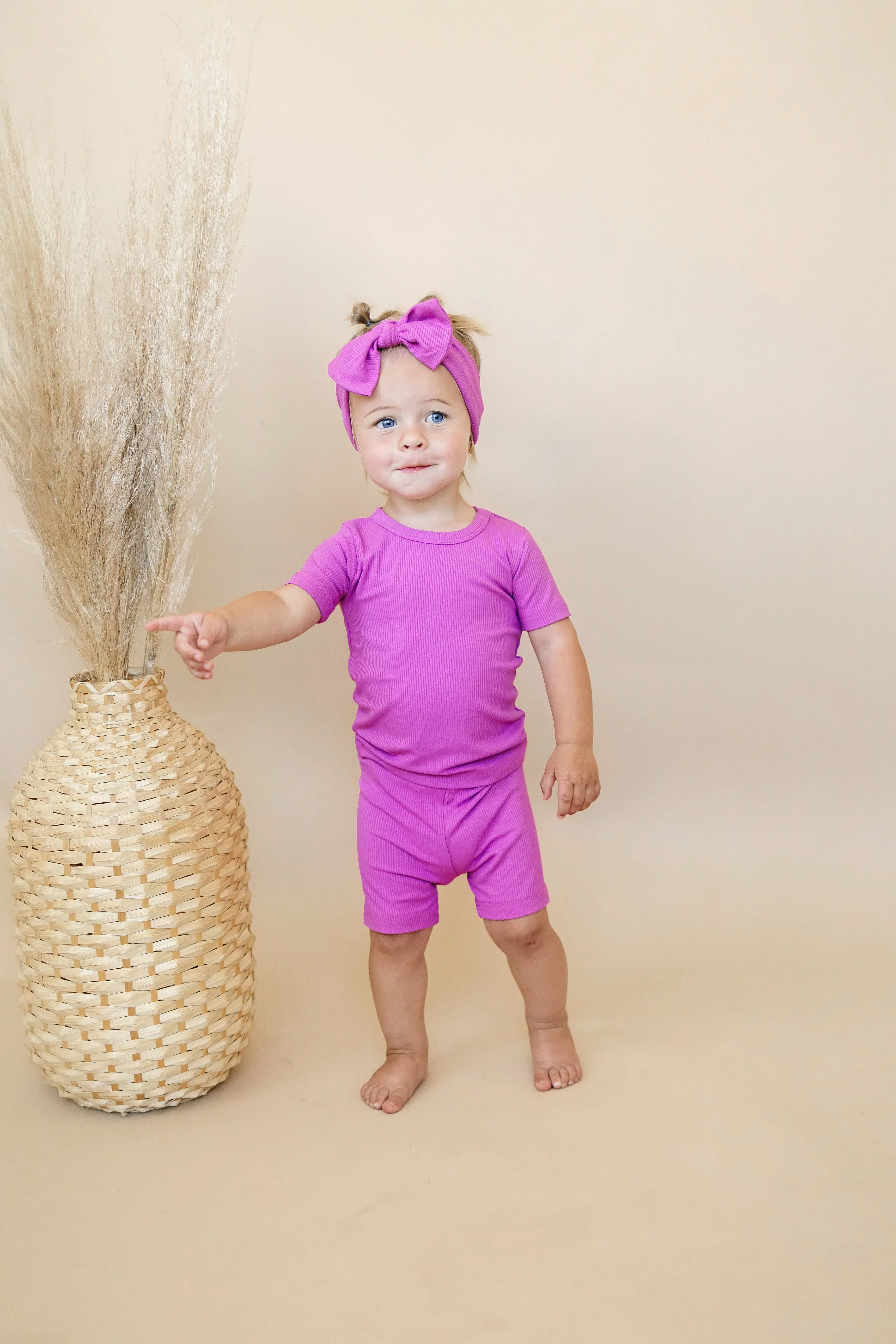 Solid Ribbed Bamboo 2pc Pajamas - more colors - Image 24