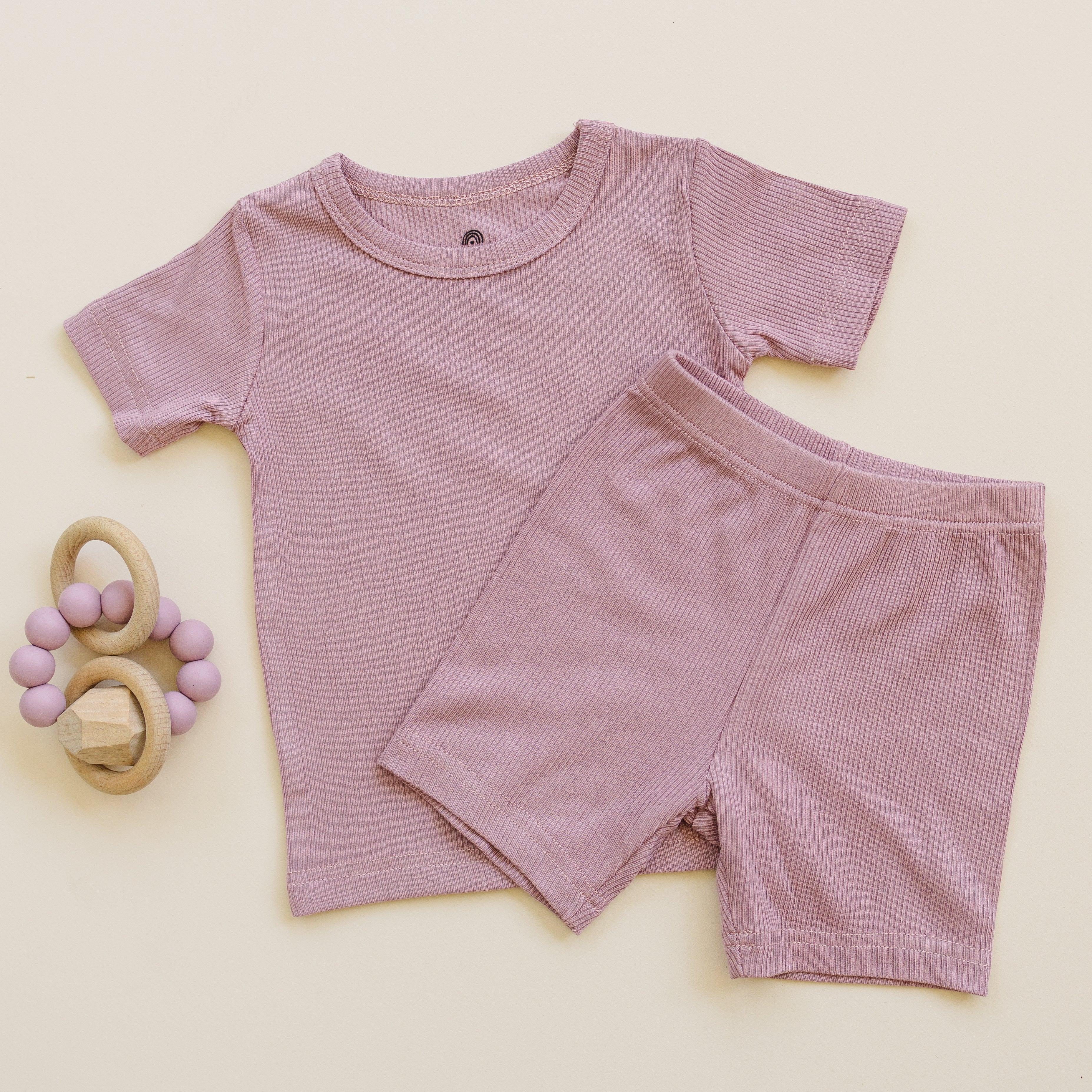 Solid Ribbed Bamboo 2pc Pajamas - more colors - Image 5