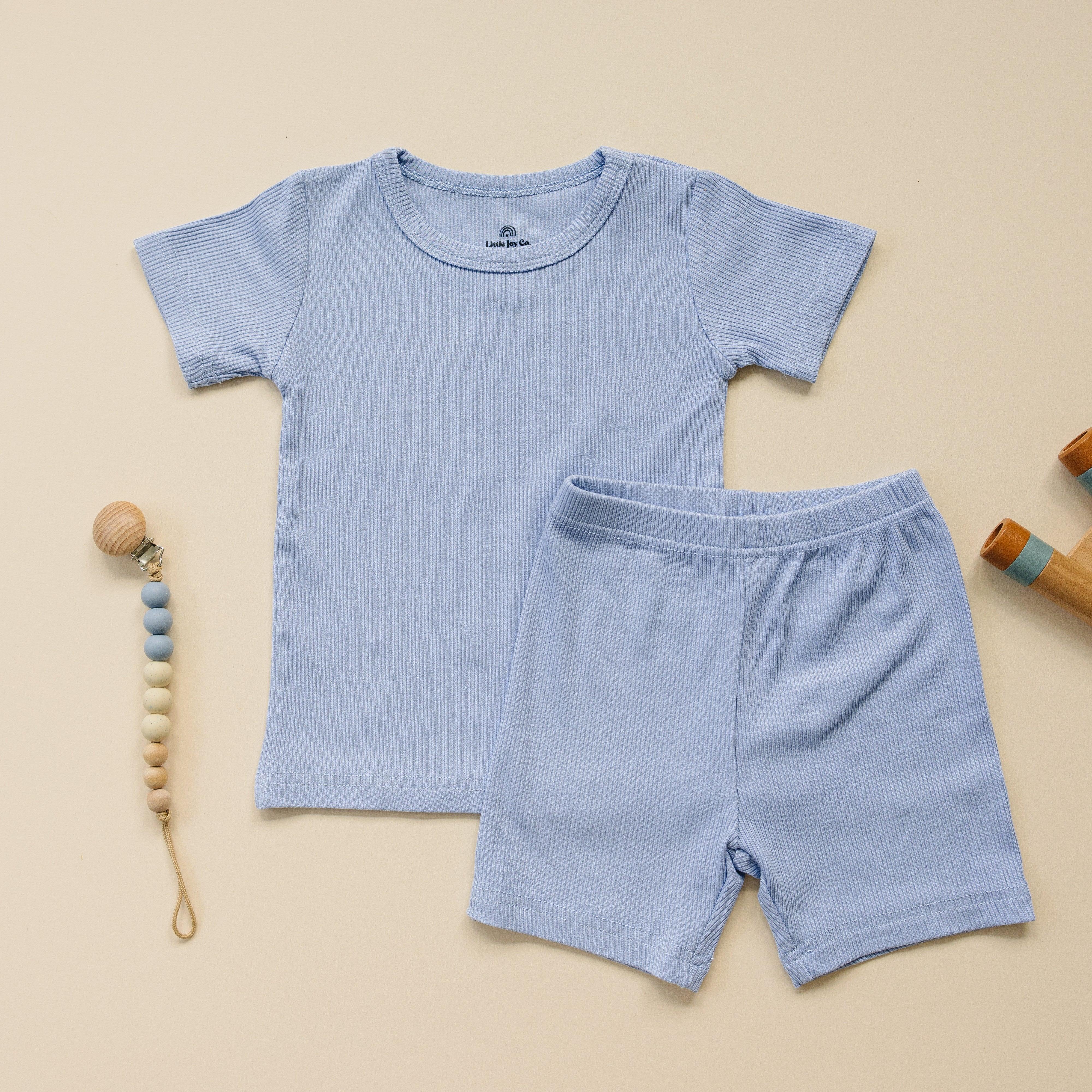 Solid Ribbed Bamboo 2pc Pajamas - more colors - Image 6