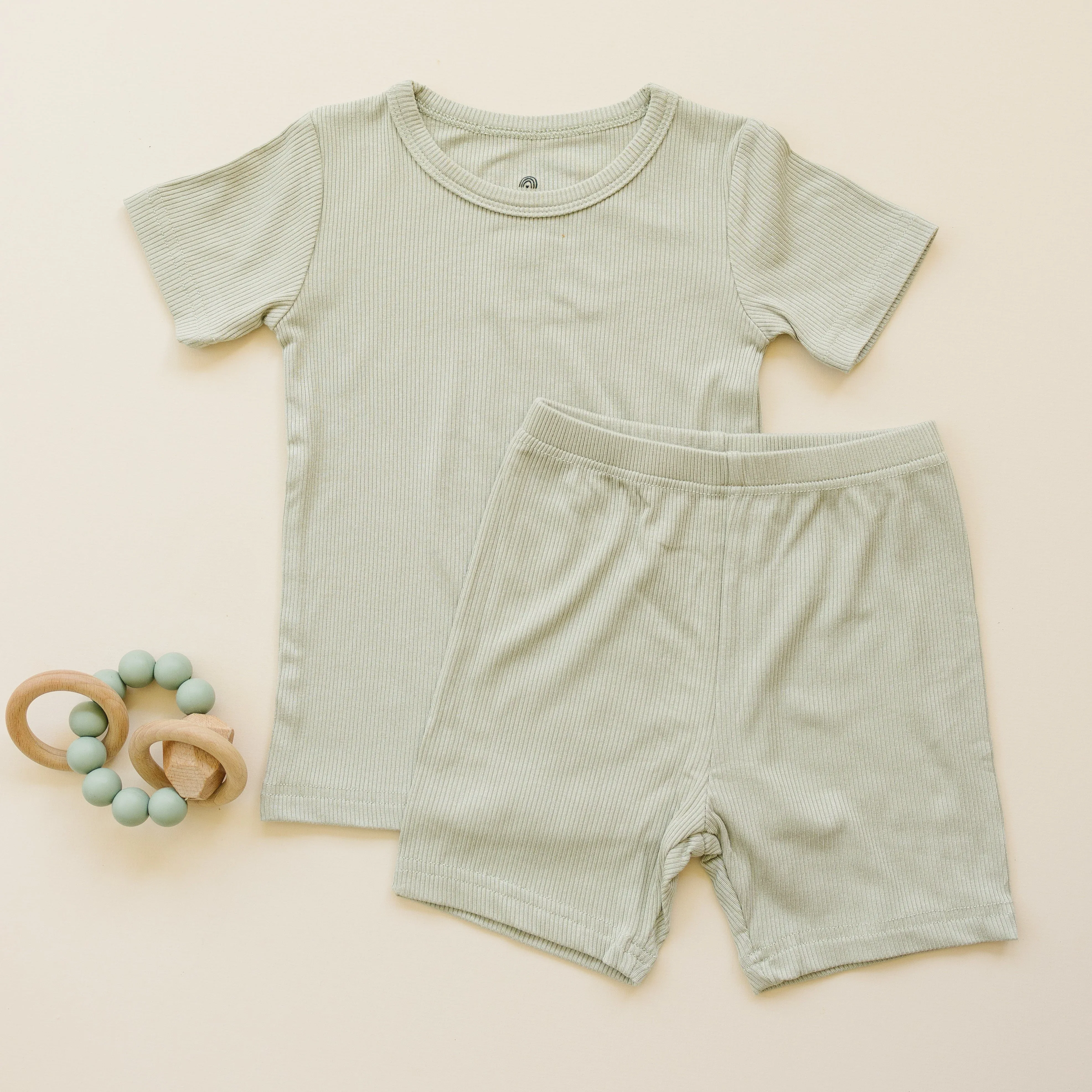 Solid Ribbed Bamboo 2pc Pajamas - more colors - Image 8