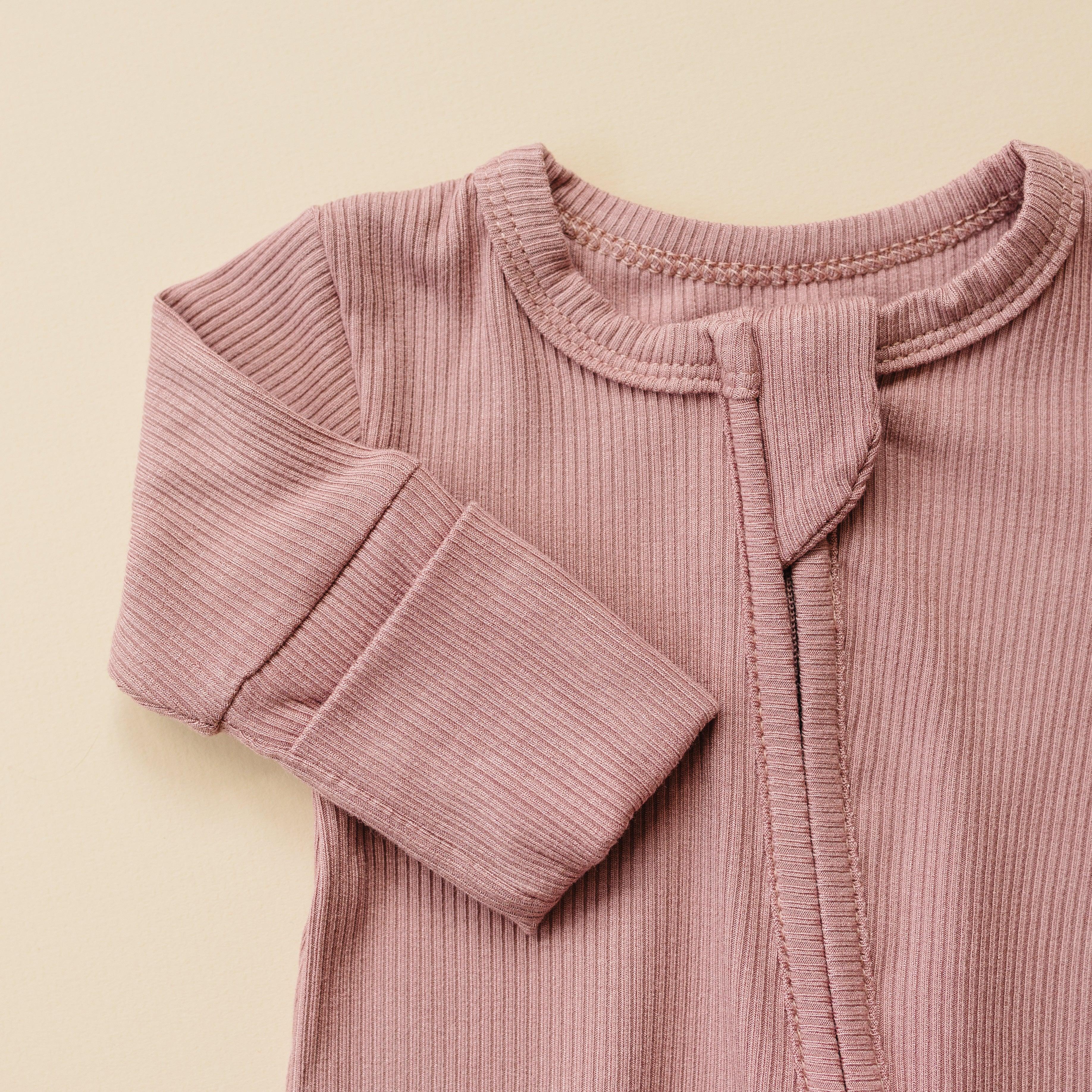 Solid Ribbed Bamboo Zippy Romper - more colors - Image 13