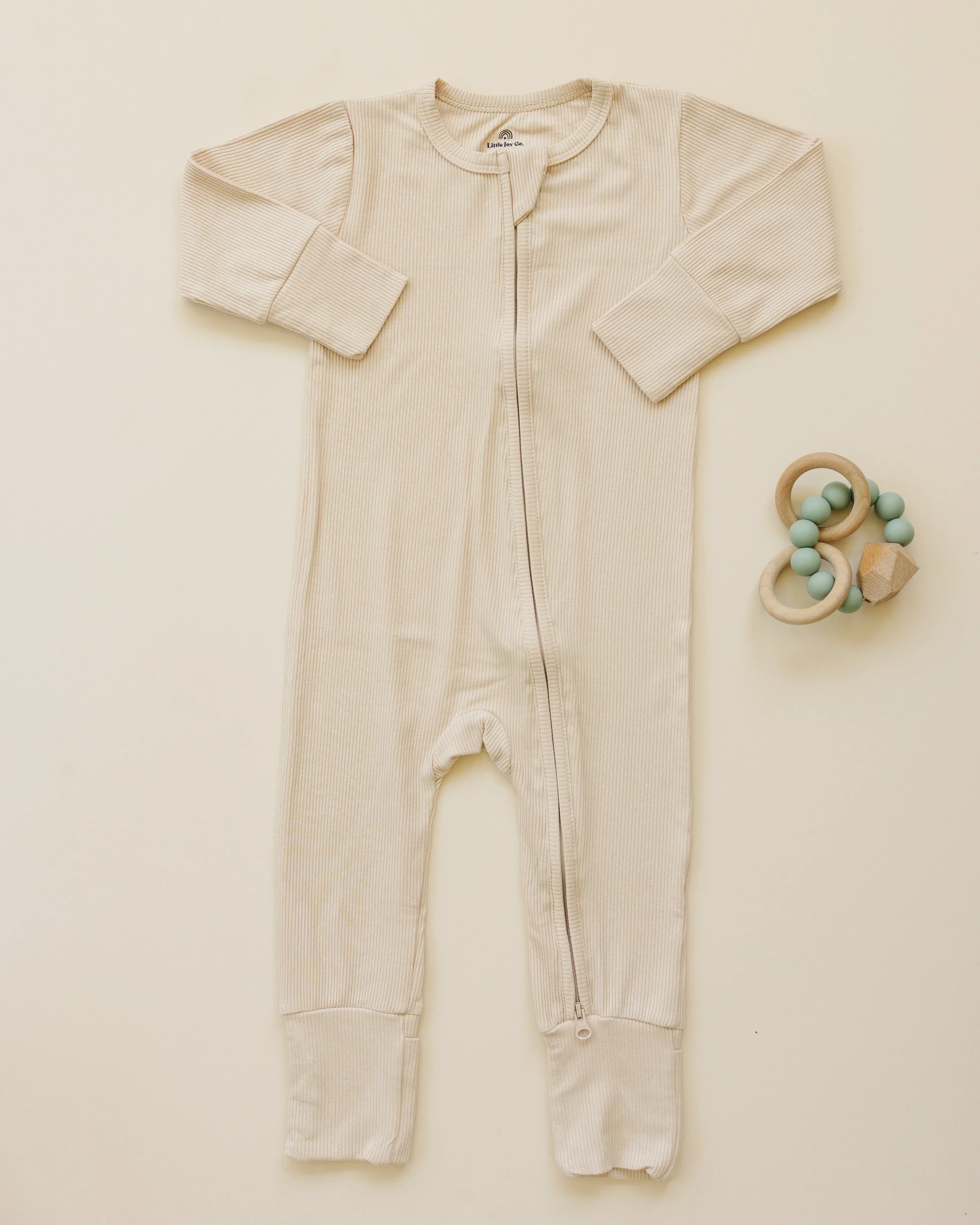 Solid Ribbed Bamboo Zippy Romper - more colors - Image 17